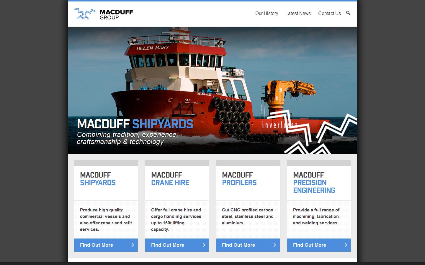 Macduff Shipyards Ltd Website