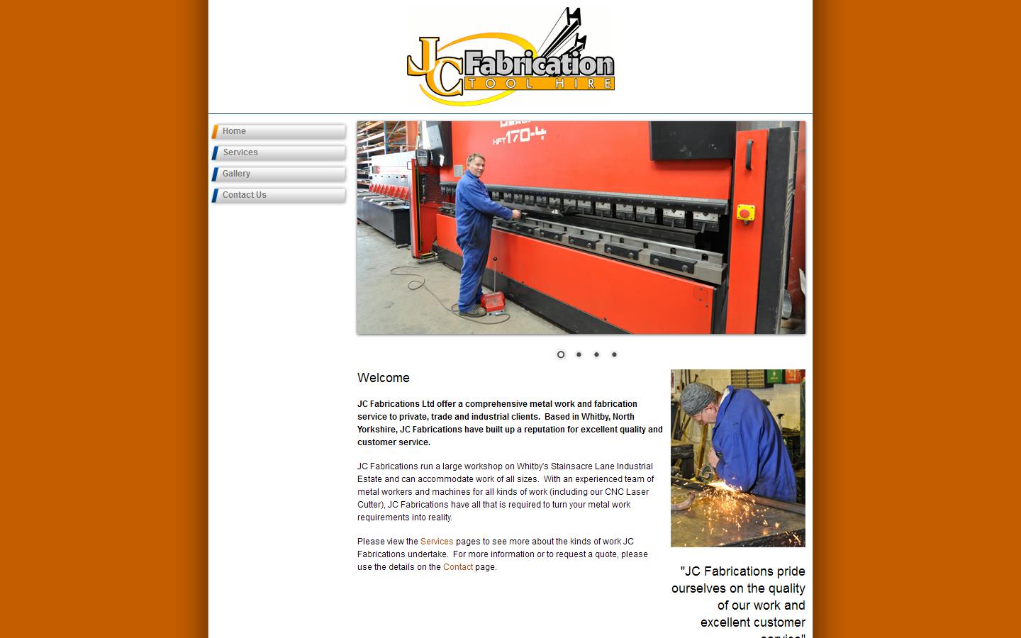 J C Fabrications Website