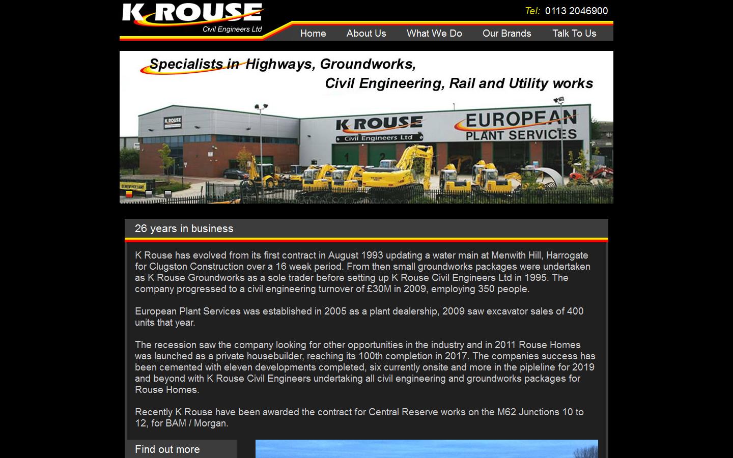 K Rouse Civil Engineers Ltd Website