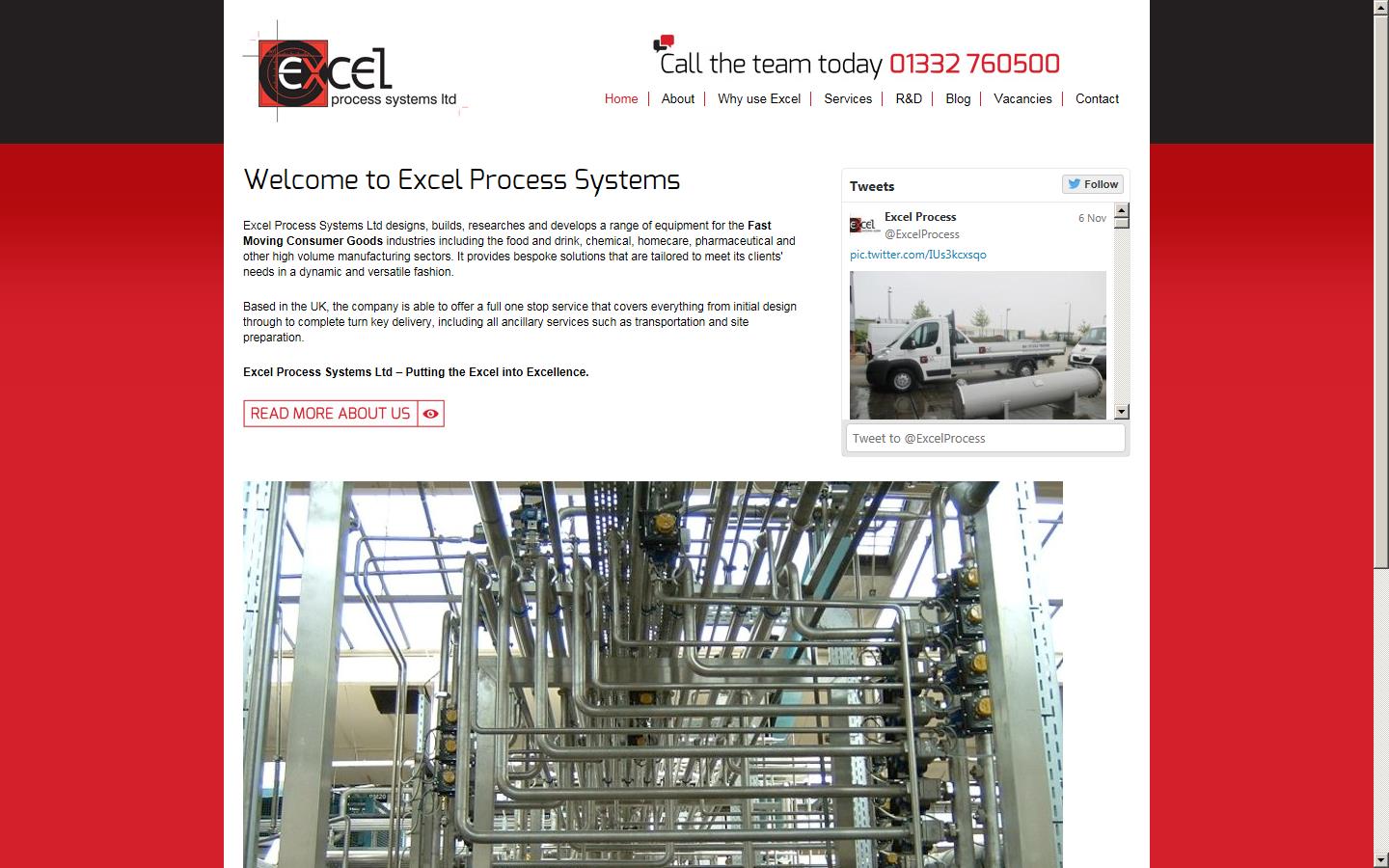 Excel Process Systems Ltd Website