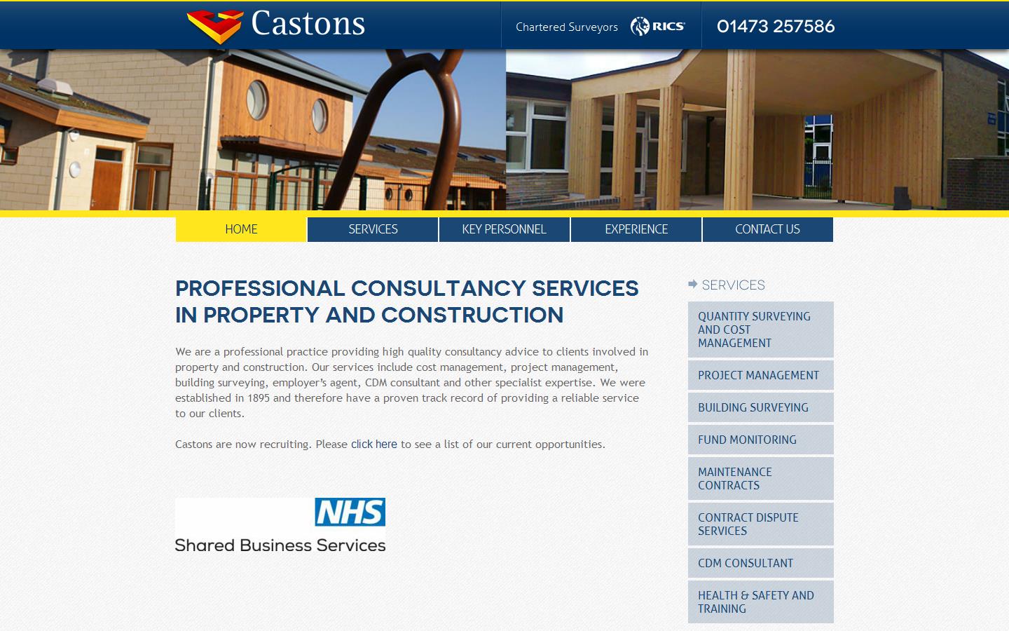 Castons Chartered Surveyors Website