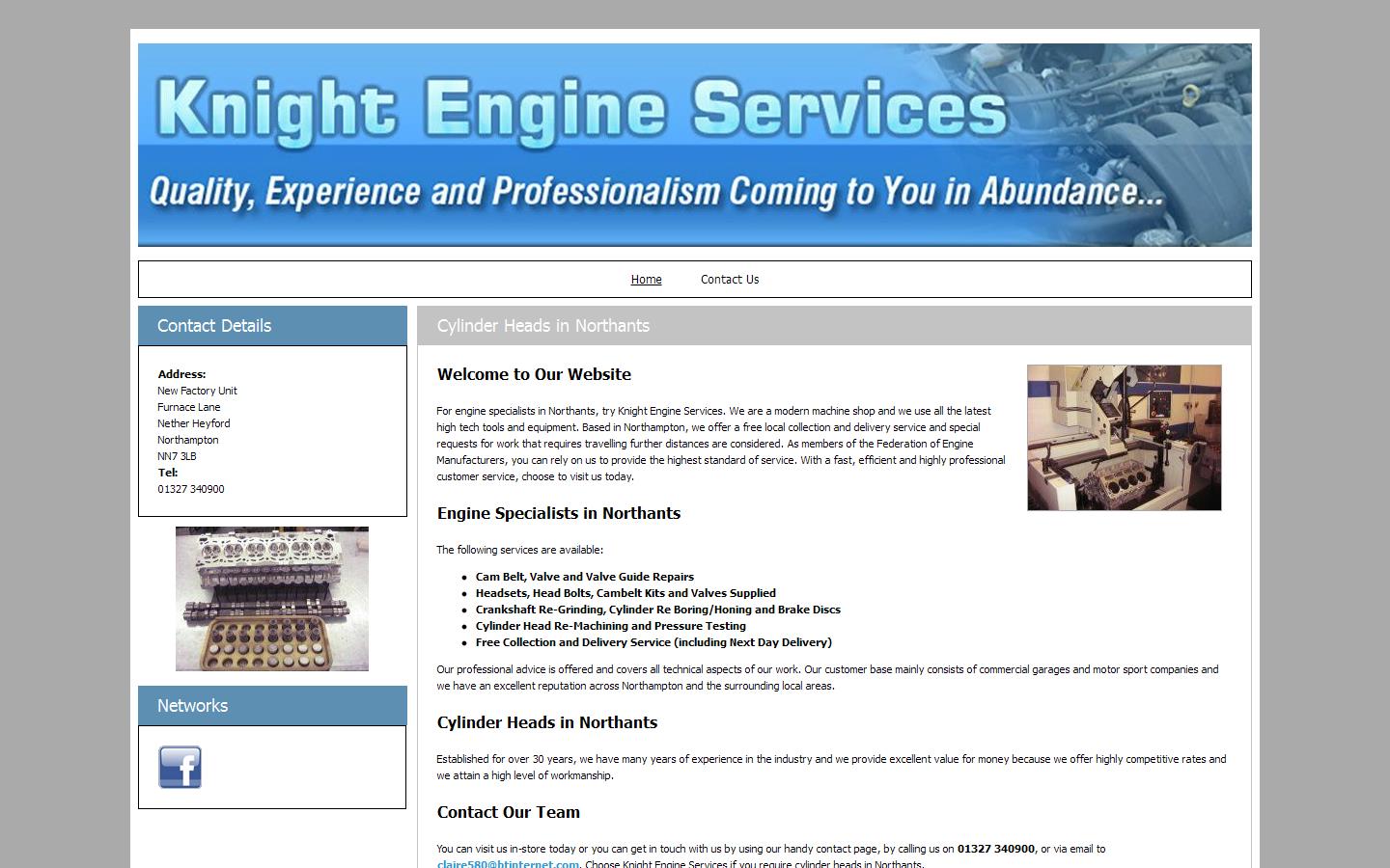 Knight Engine Services Ltd Website
