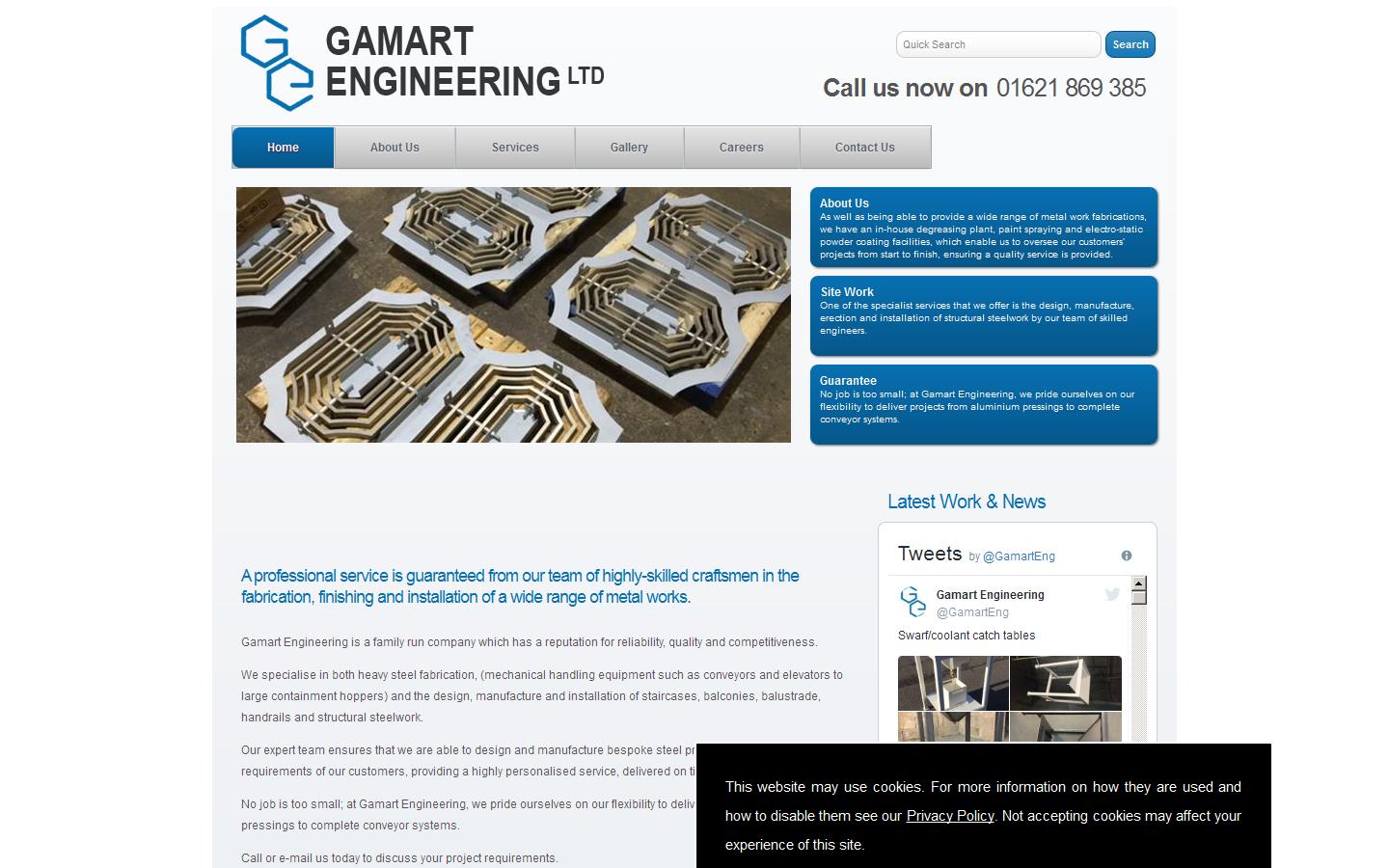 Gamart Engineering Ltd Website