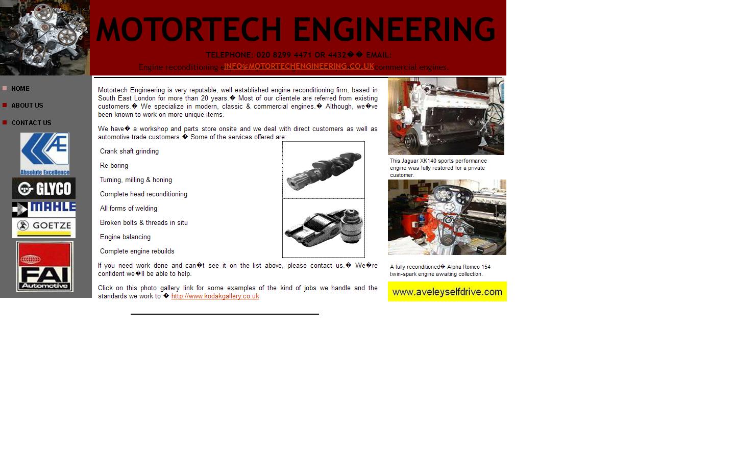Motortech Engineering Website