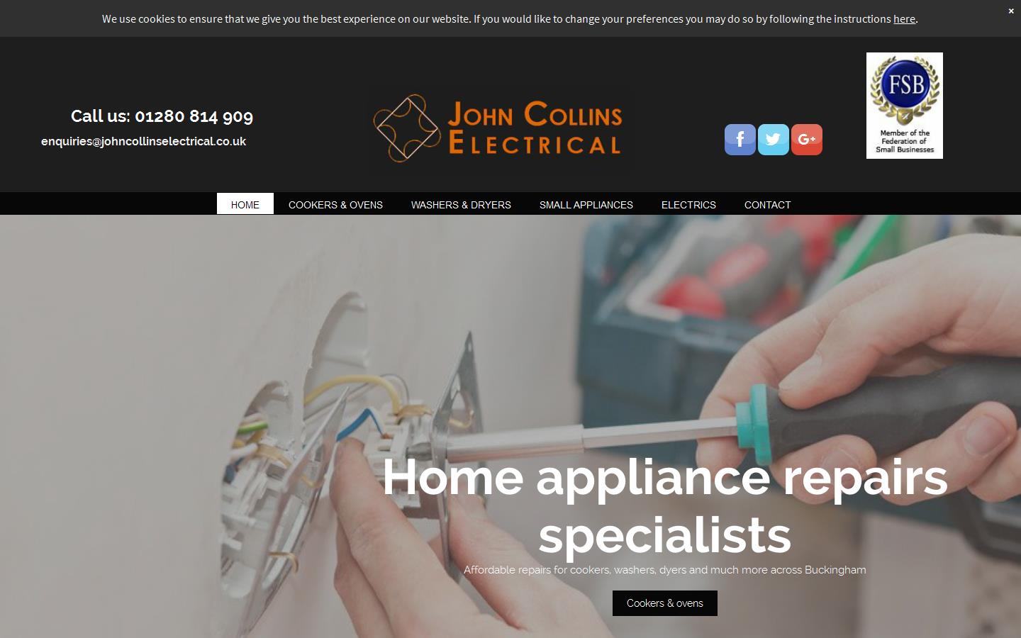 John Collins Electrical Website