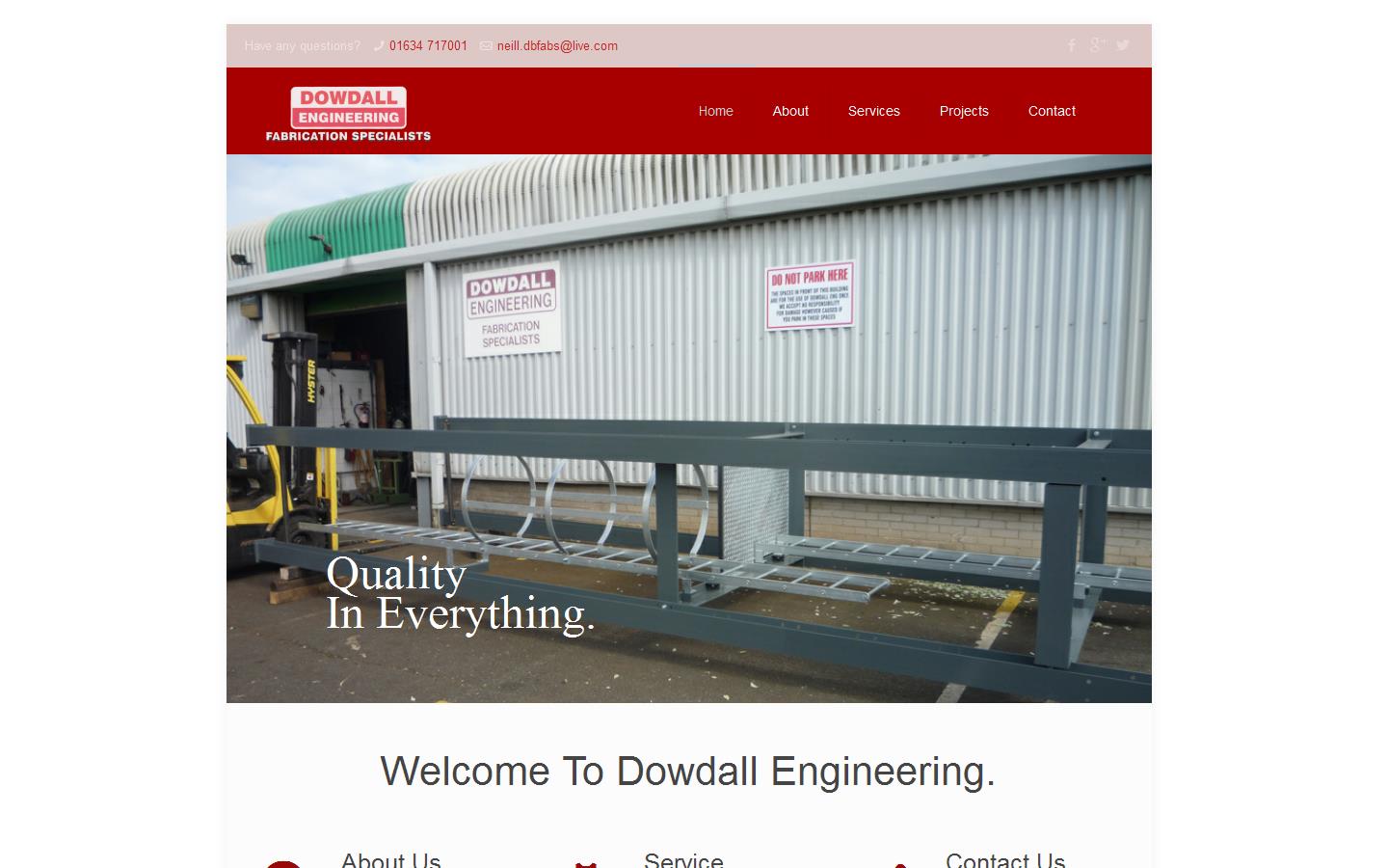 Dowdall Engineering Ltd Website