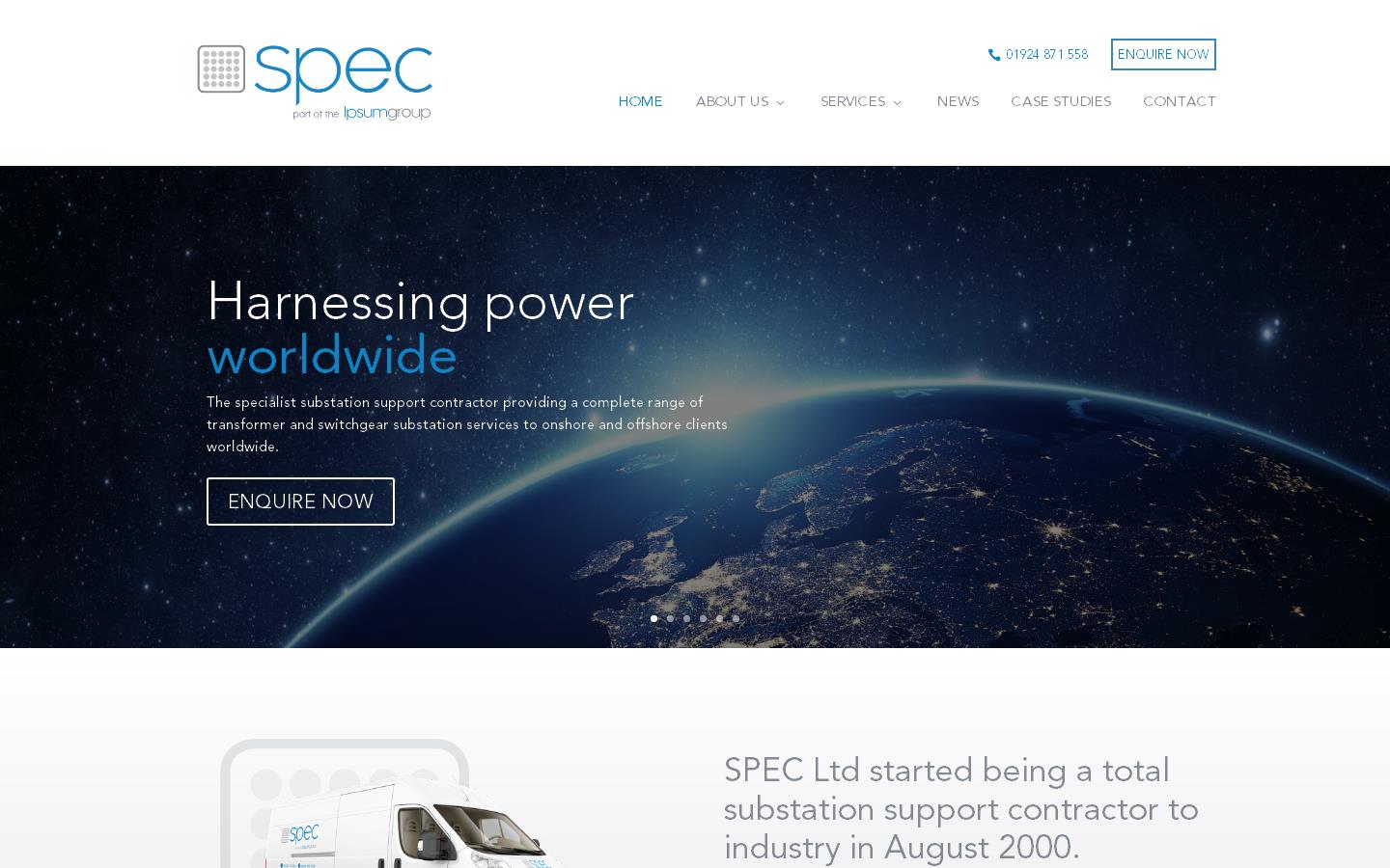 Specialist Power Engineering Contracts Ltd Website