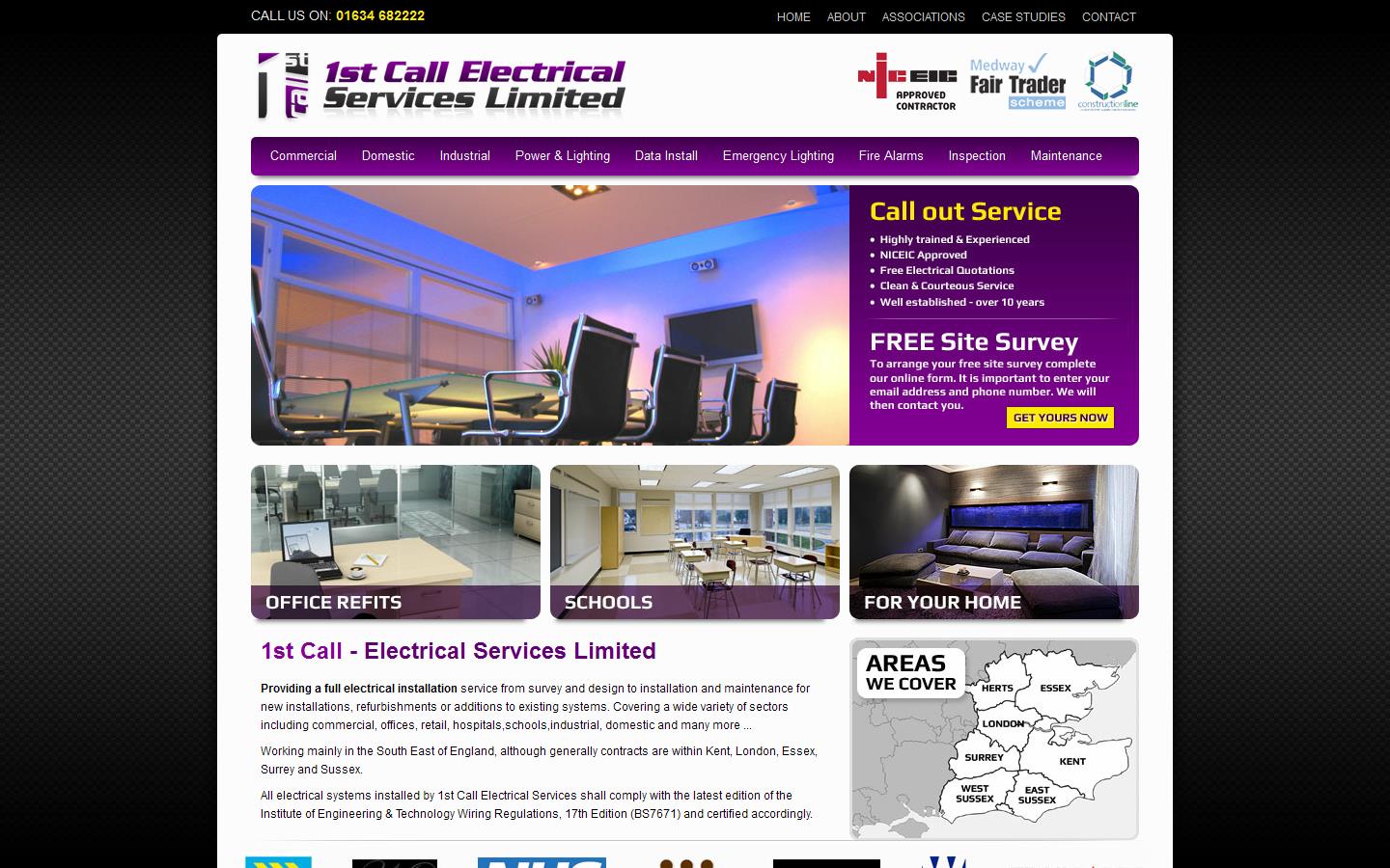 1st Call Electrical Services Ltd Website