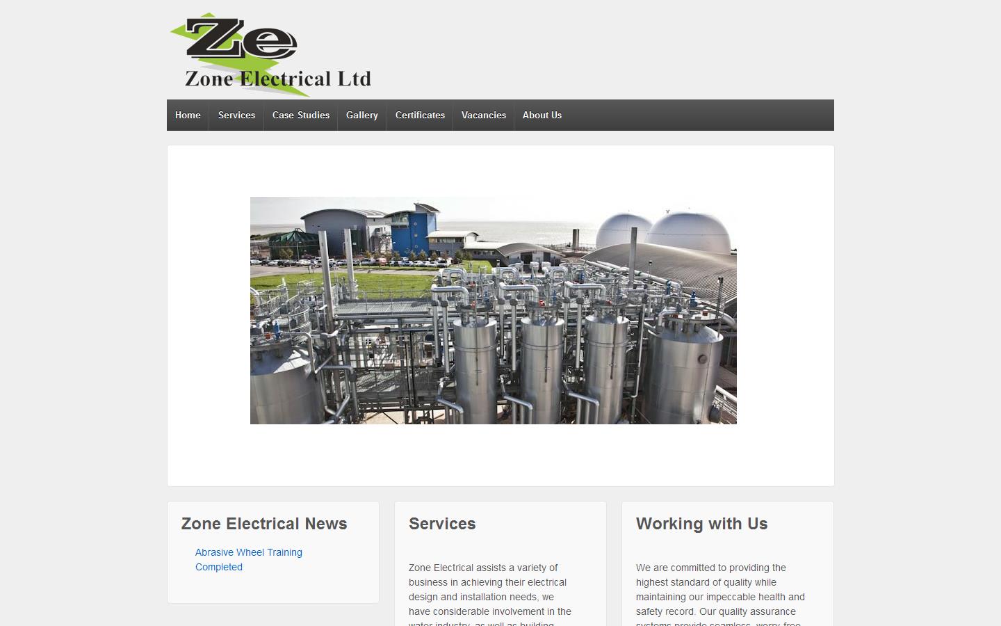 Zone Electrical Ltd Website
