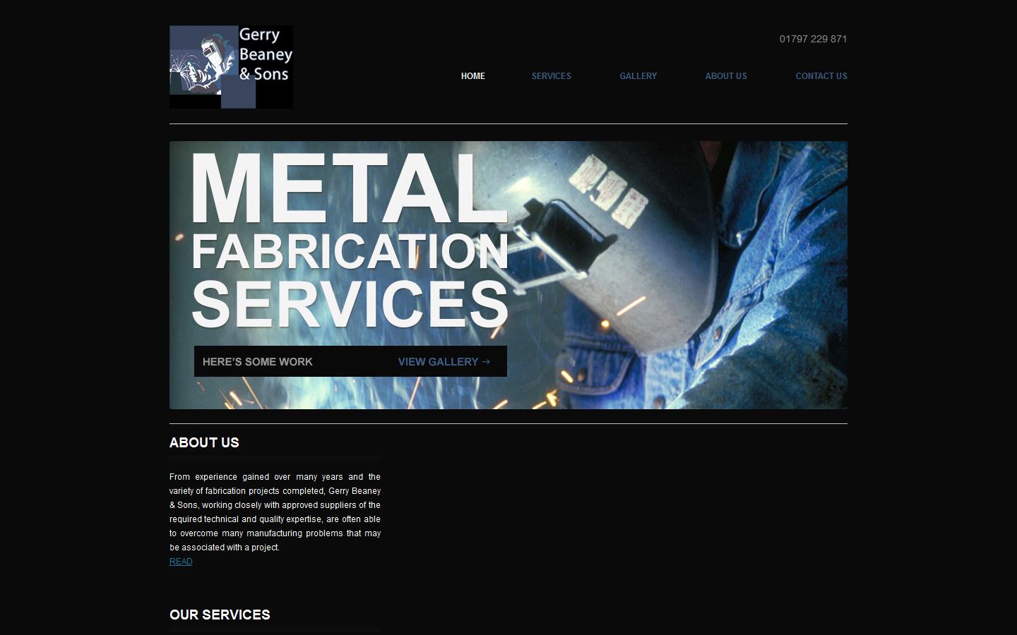 Gerry Beaney & Sons Website