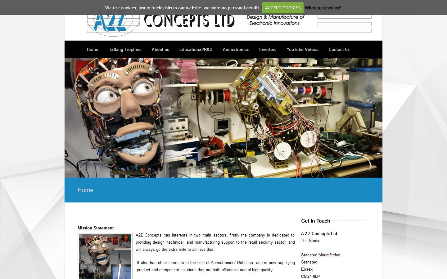A 2 Z Concepts Ltd Website