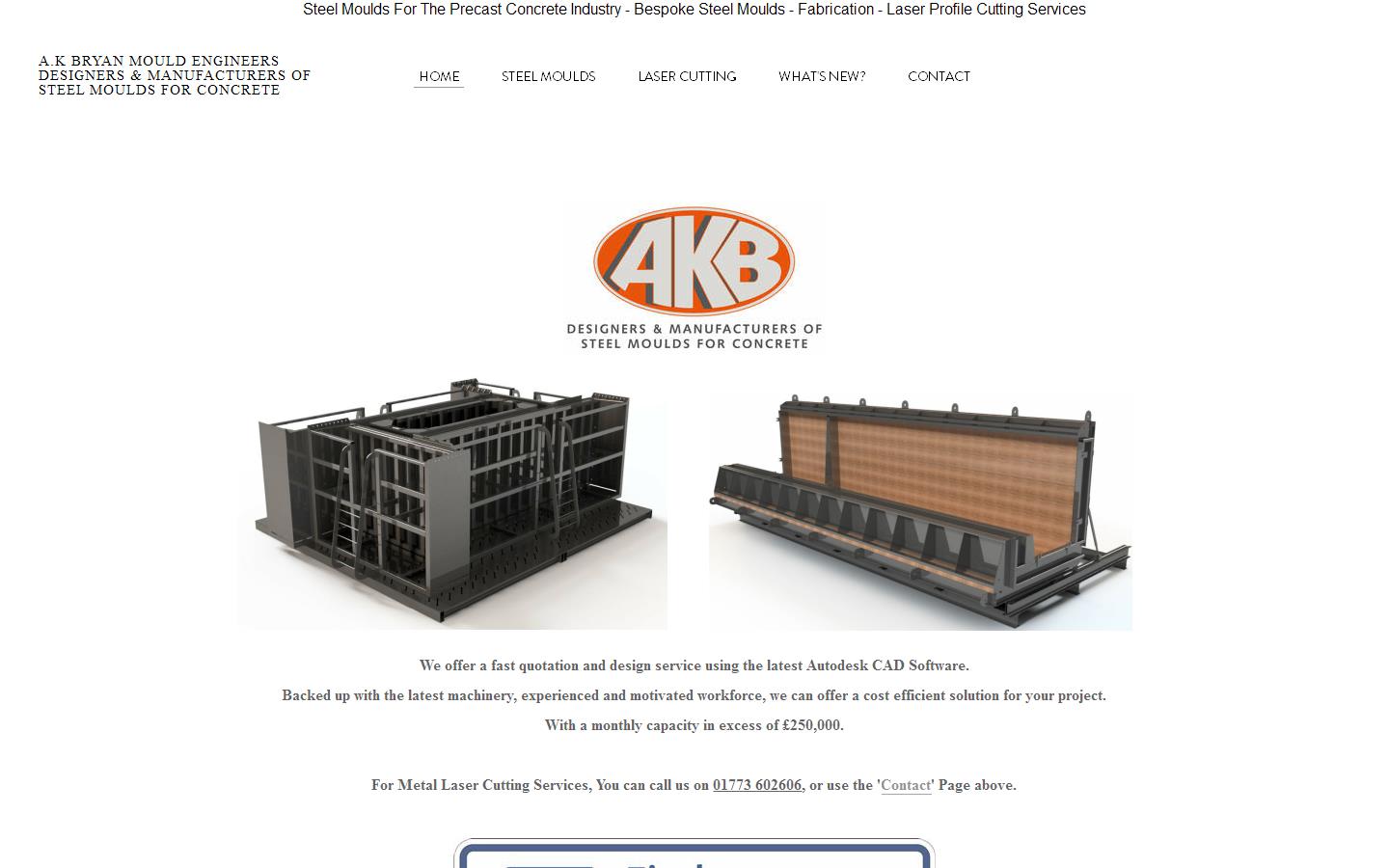 A K Bryan Mould Engineers Ltd Website