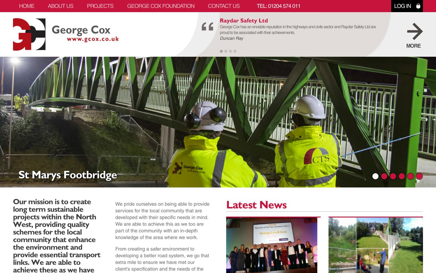 George Cox & Sons Ltd Website