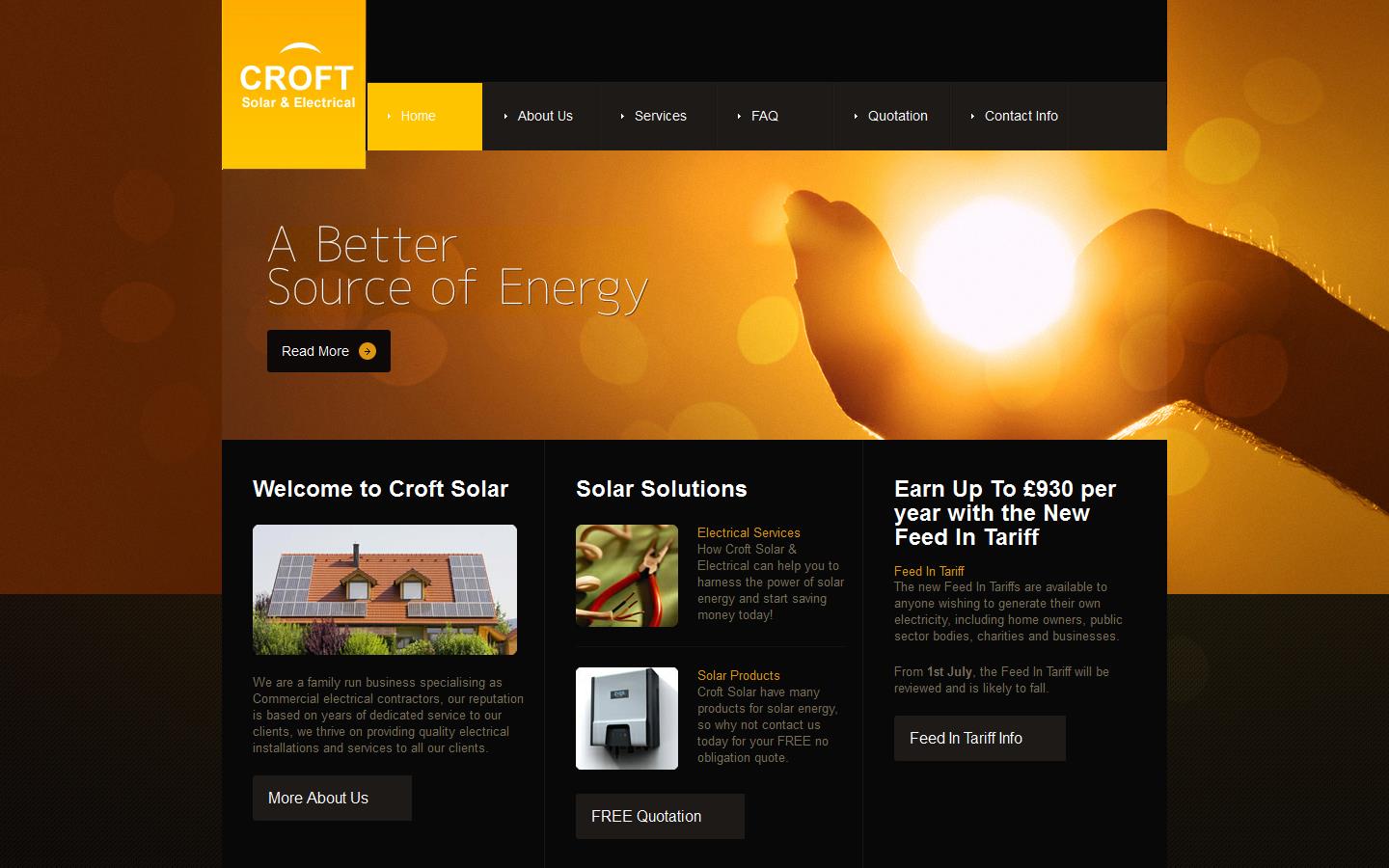 Croft Electrical Website