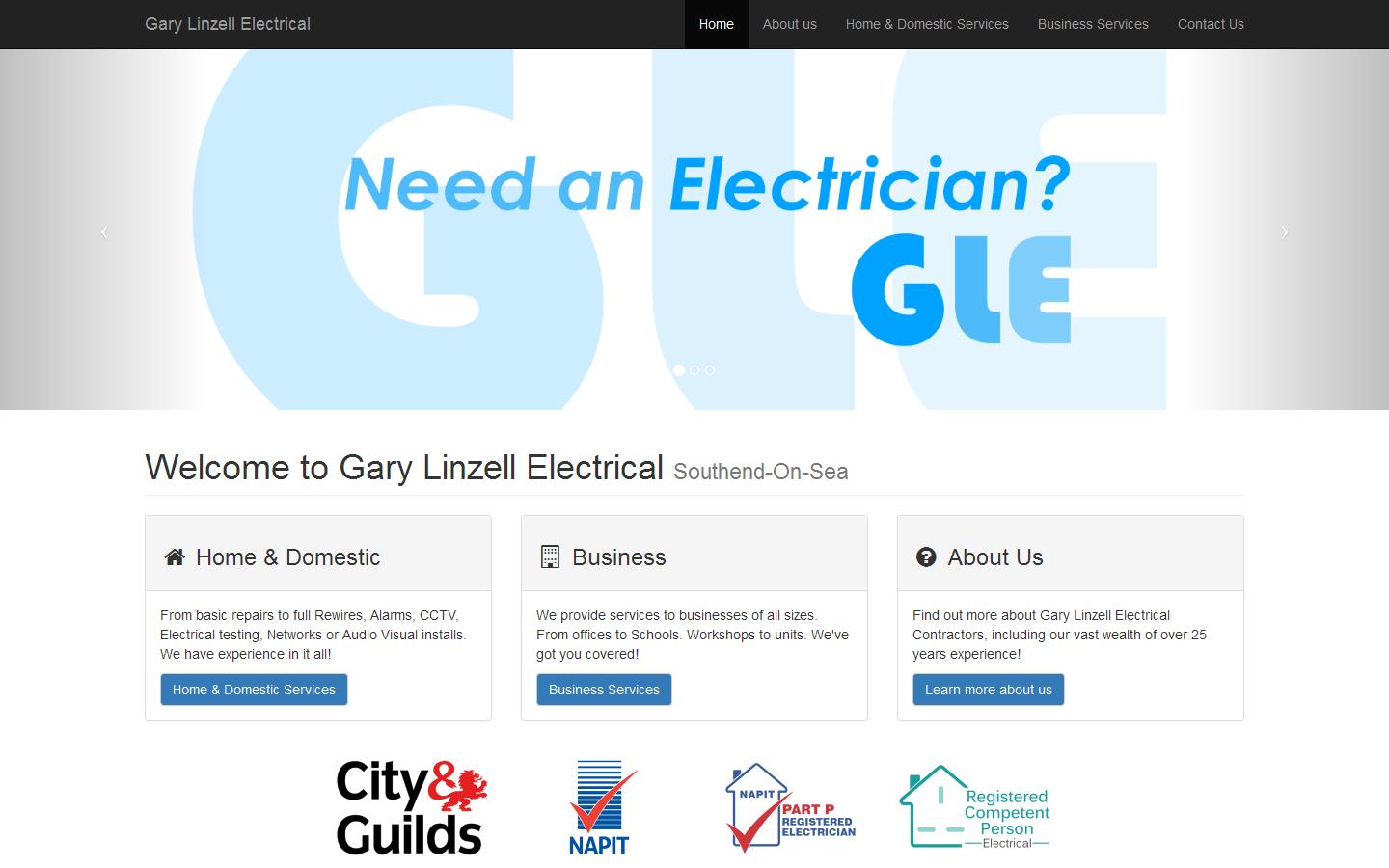 Gary Linzell Electrical Website