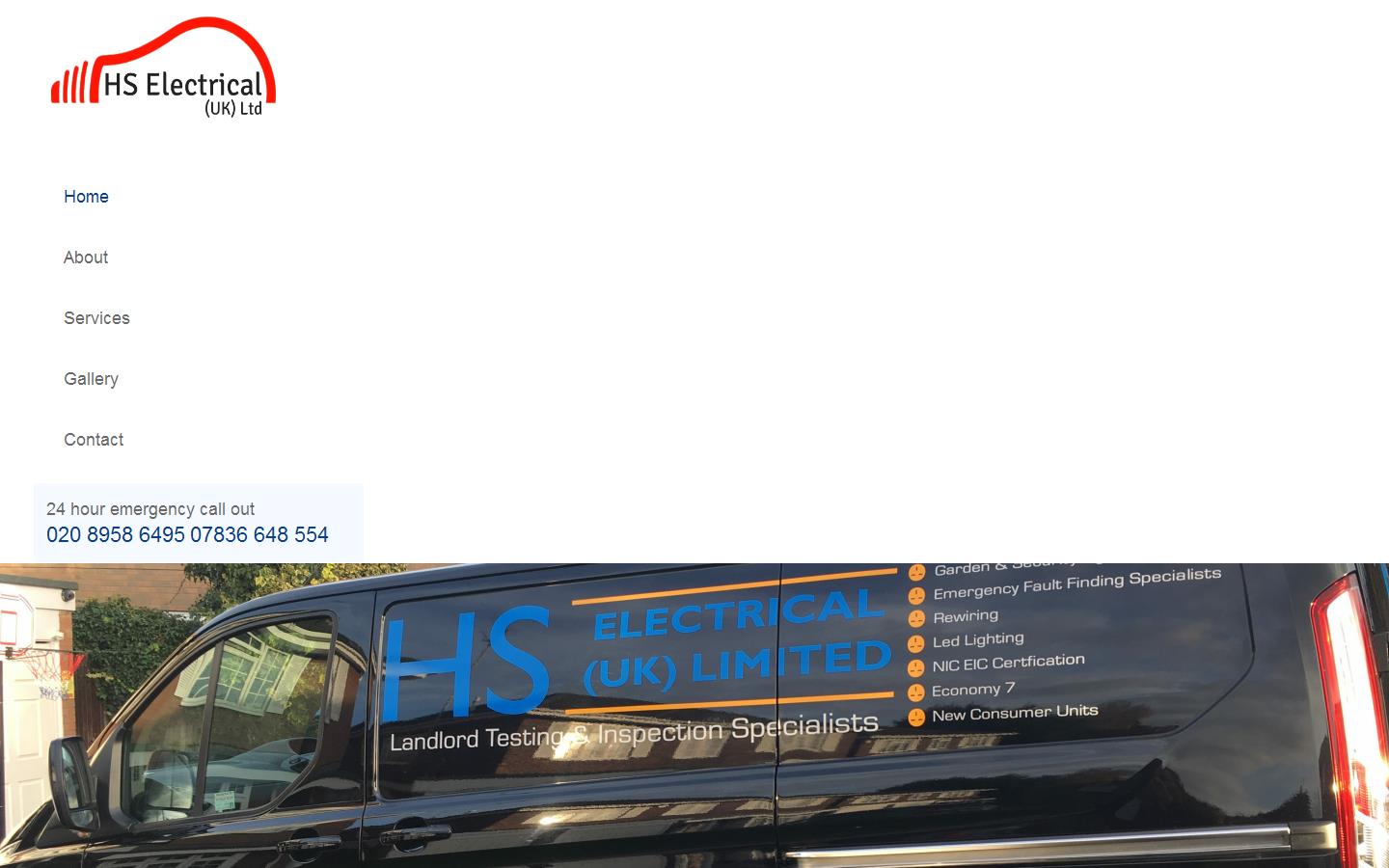 H S Electrical Website