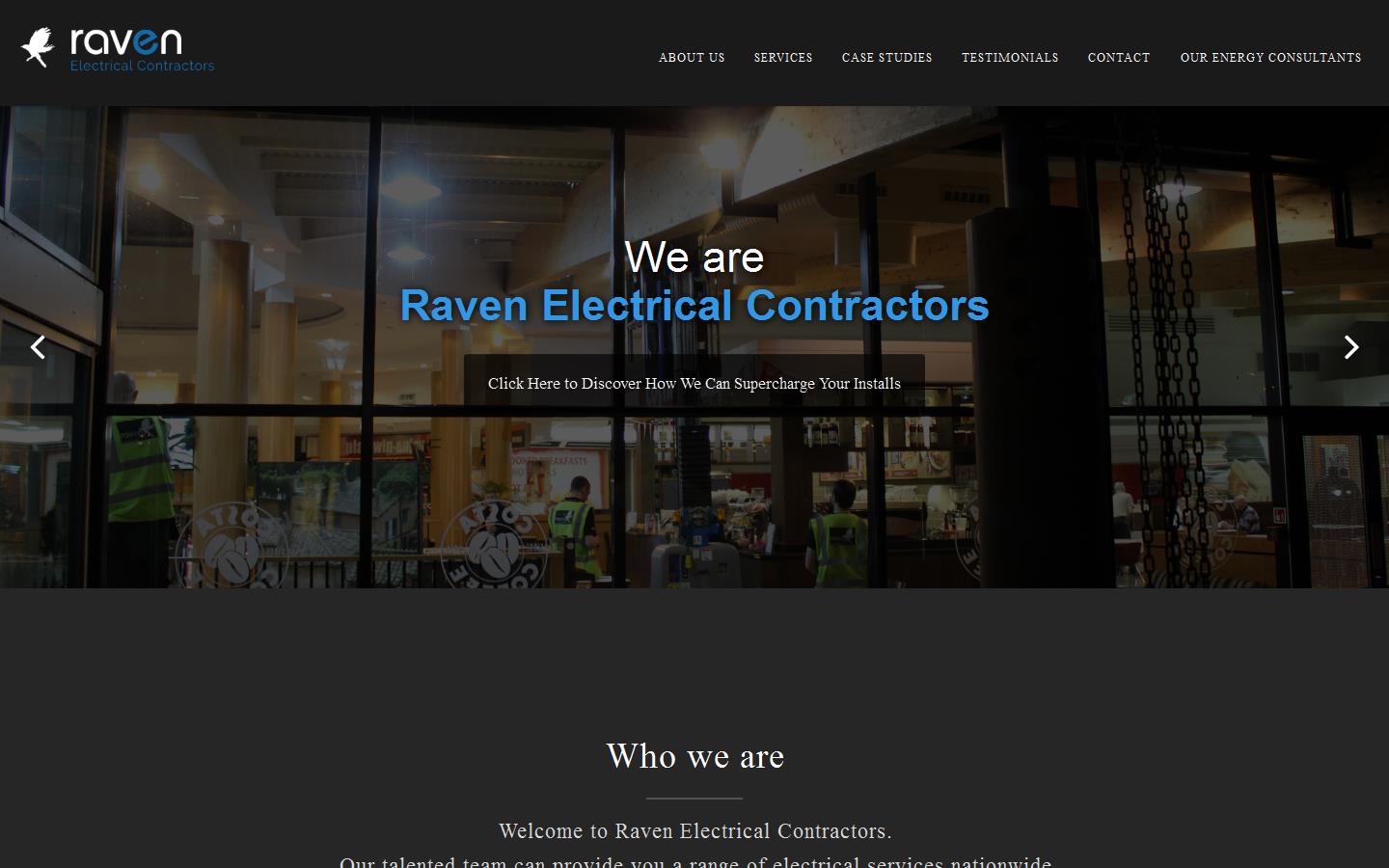 Raven Electrical Contractors Website