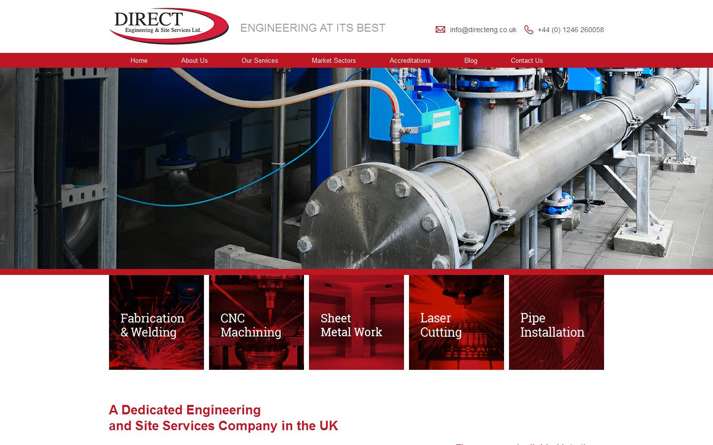 Direct Eng & Site Website