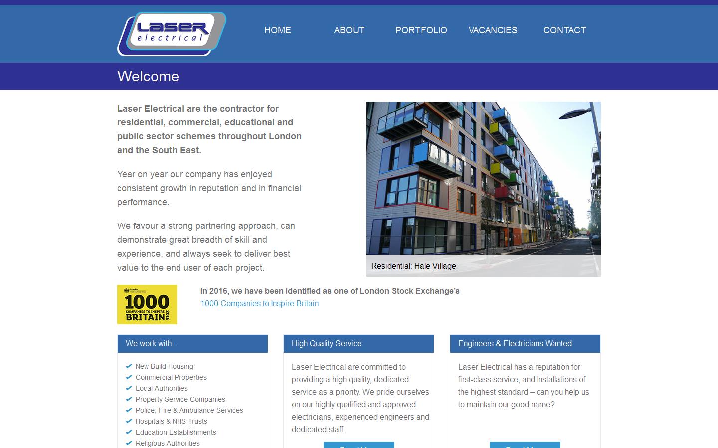 Laser Electrical Website