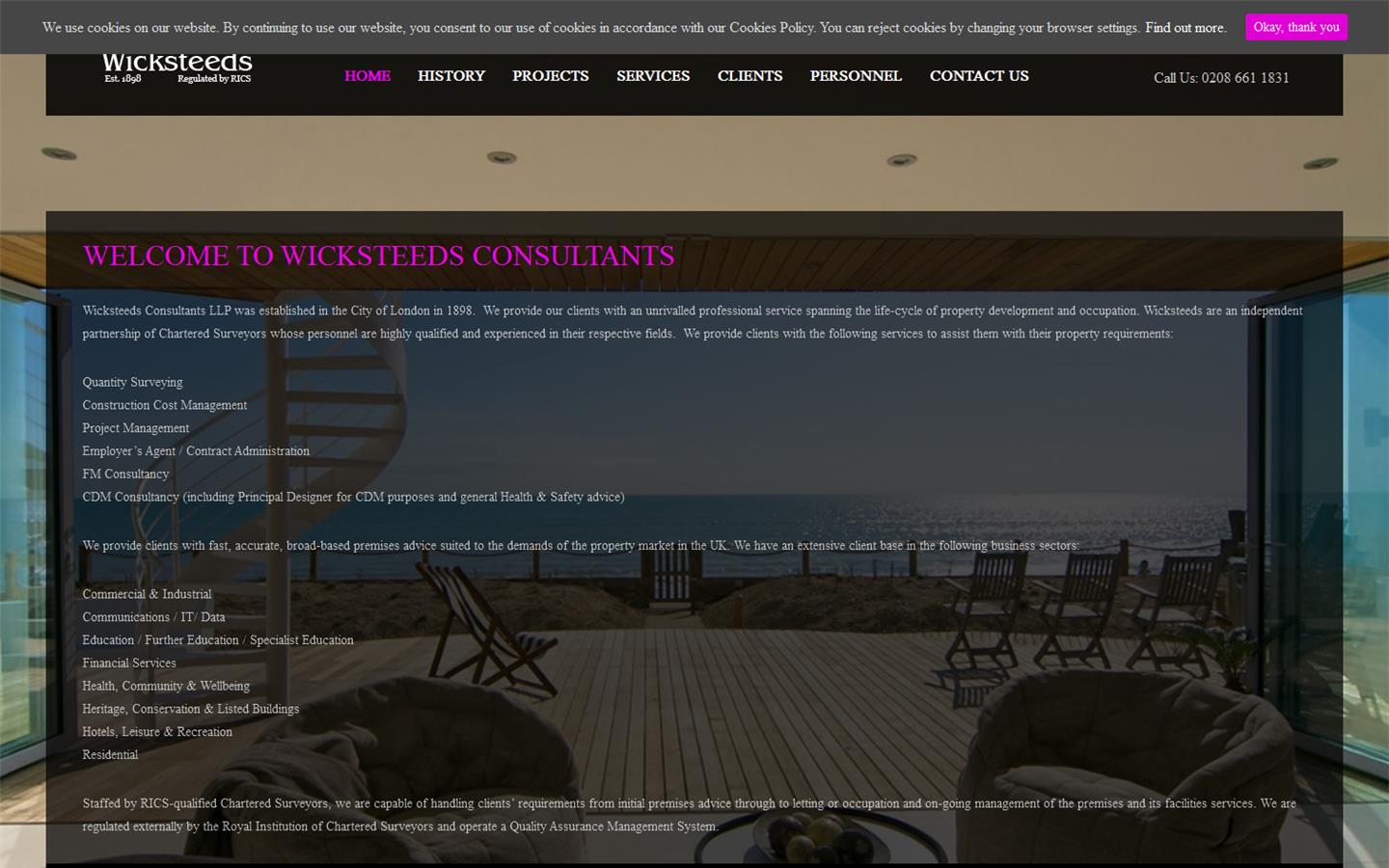 Wicksteeds Consultants LLP Website