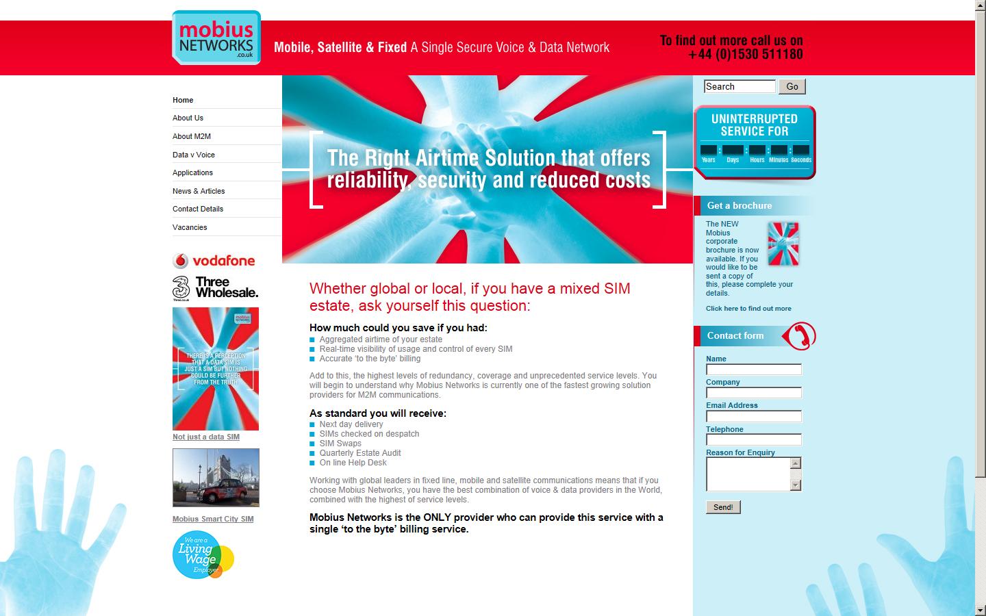 Mobius Networks Ltd Website