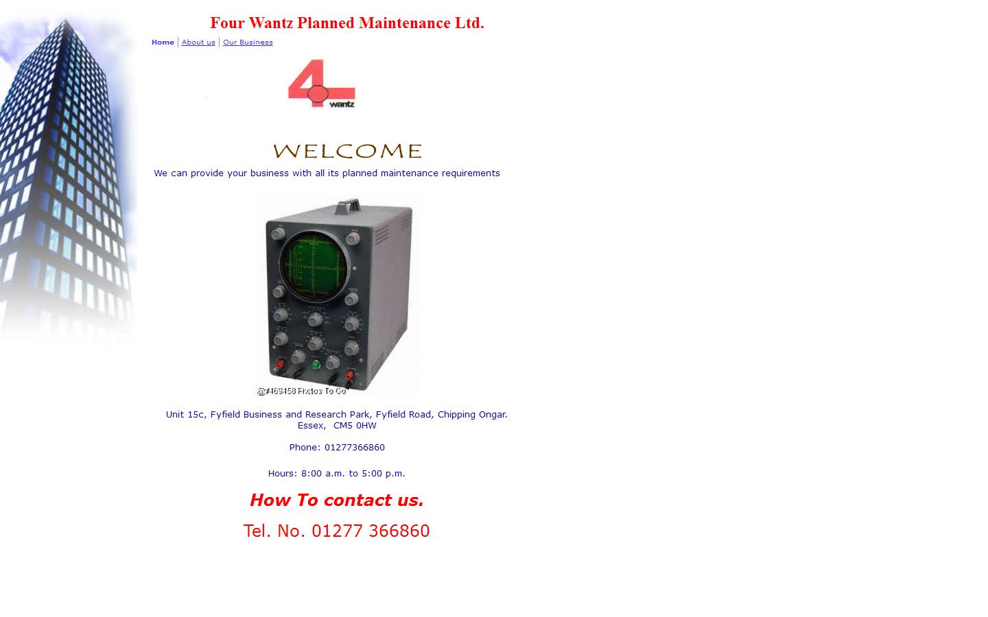 Four Wantz Planned Maintenance Ltd Website