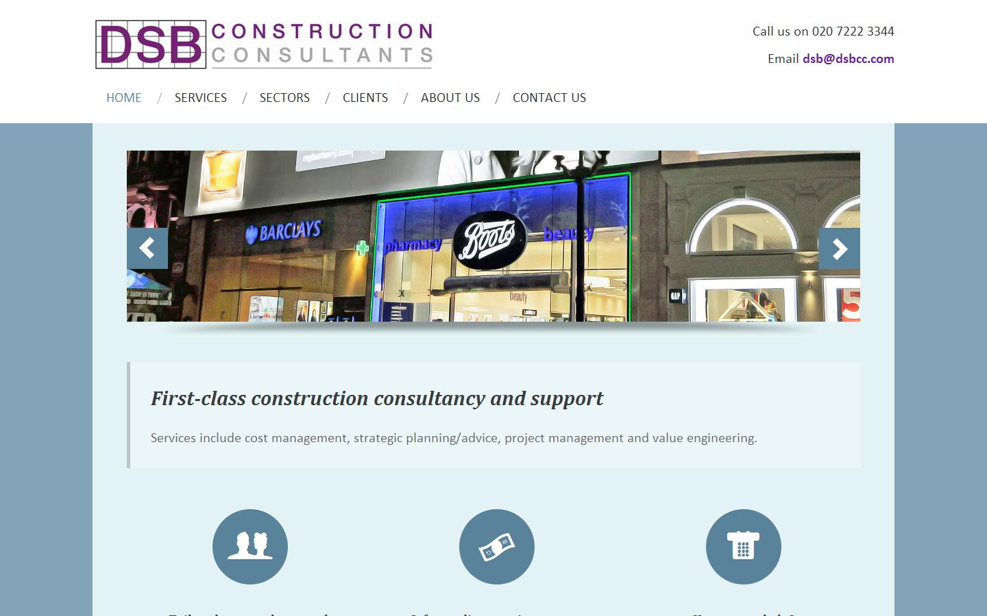 D S B Construction Consultants Website