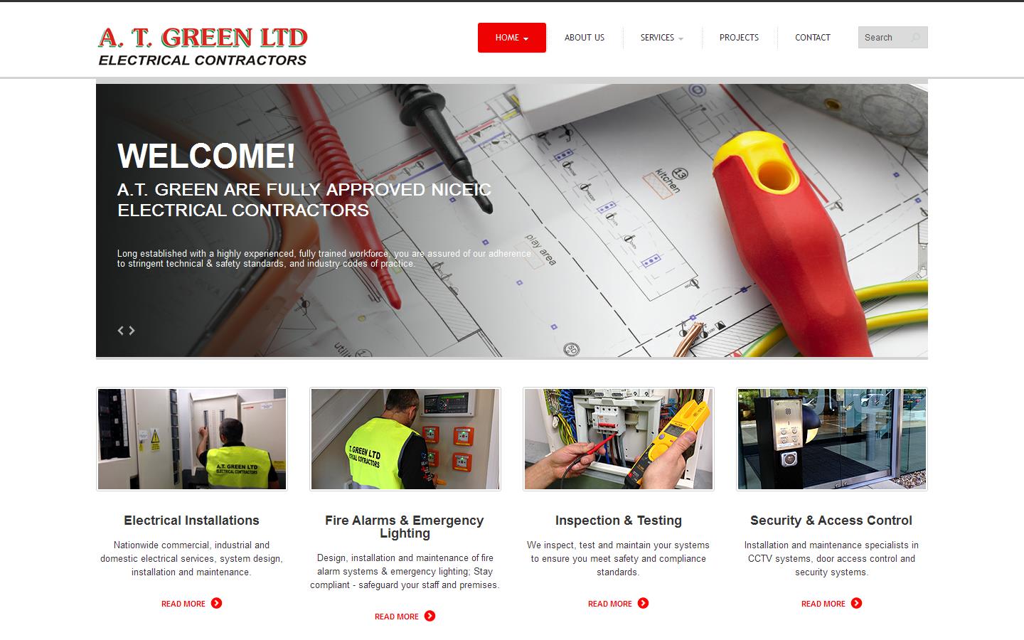 A T Green Ltd Website