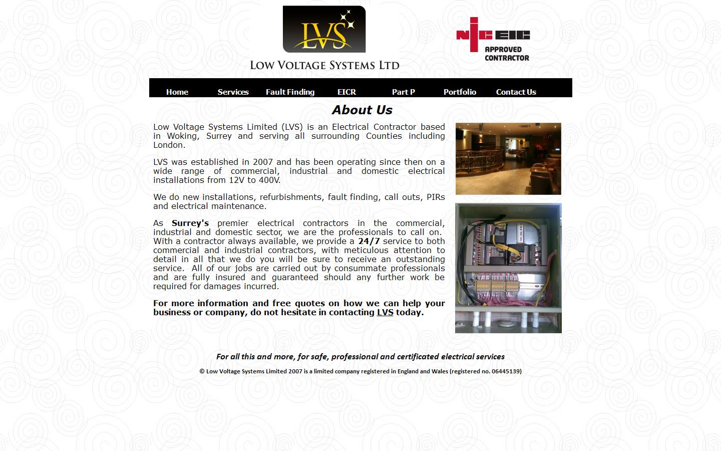 Low Voltage Systems Ltd Website
