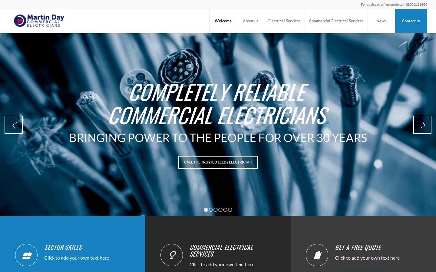 Martin Day Electrician Ltd Website