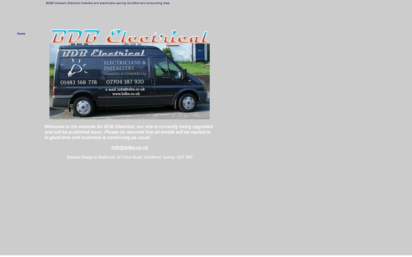 B D B Electrical Website