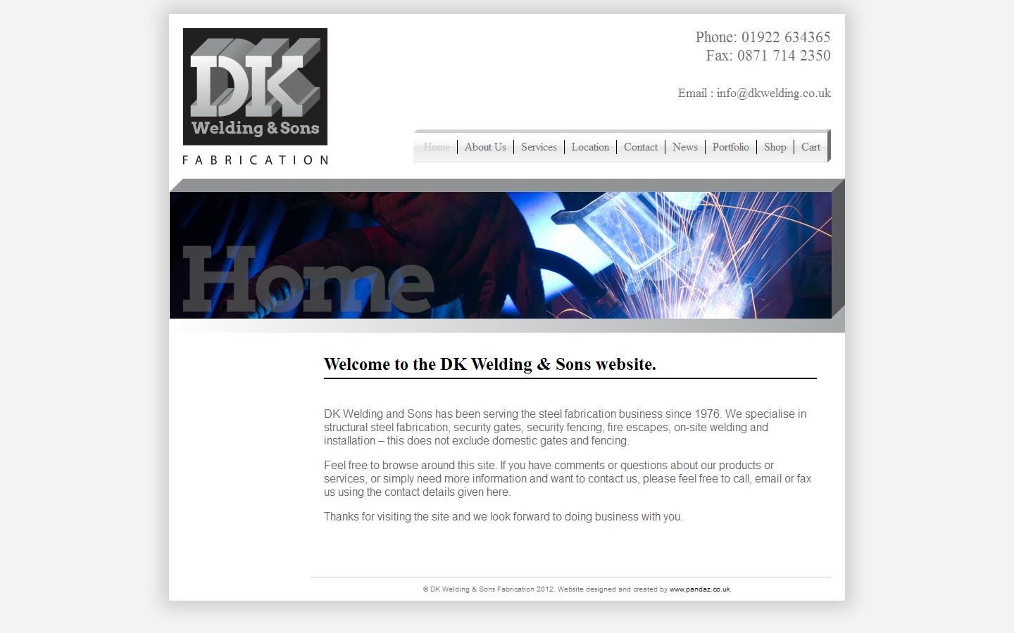 D K Welding Website