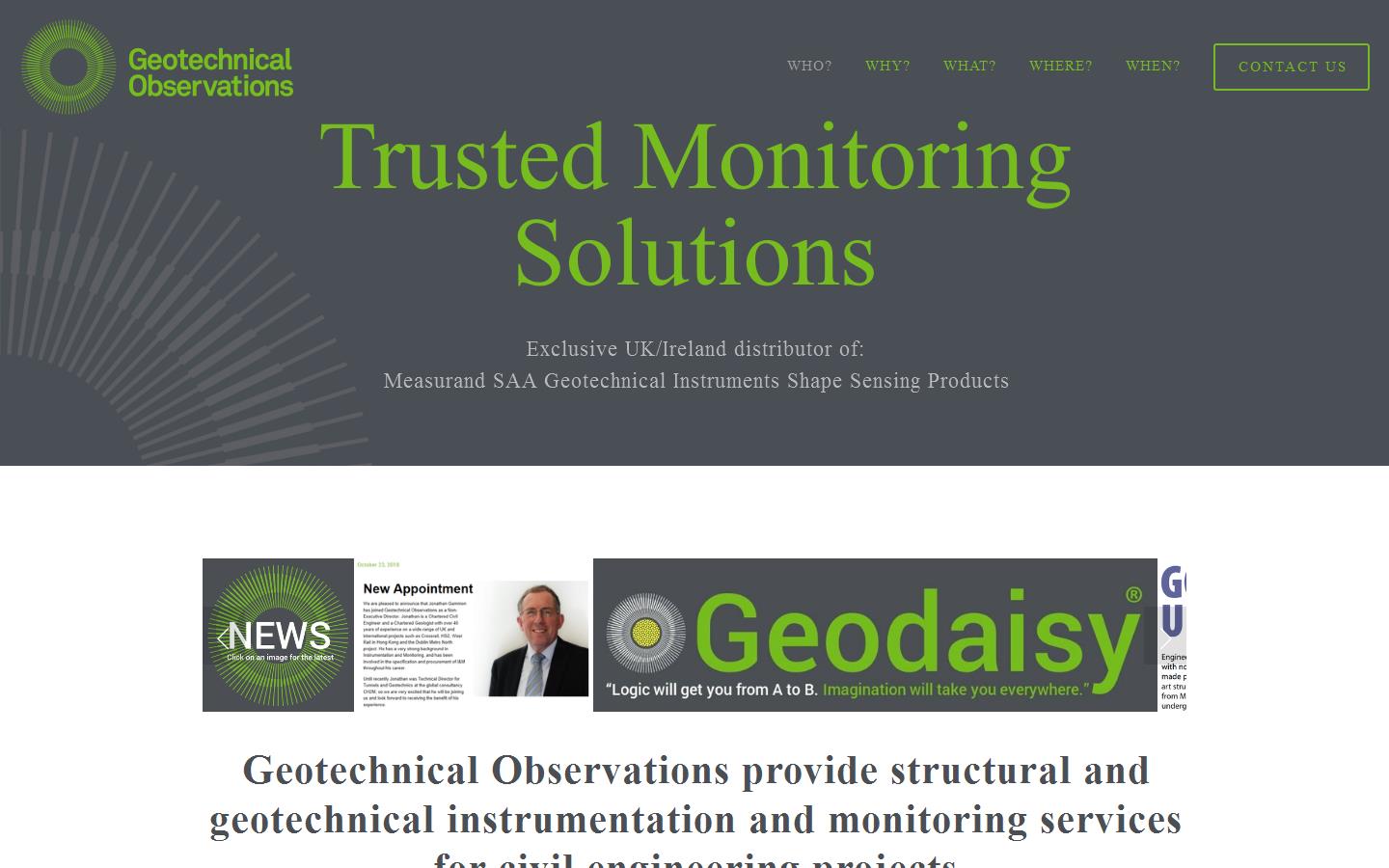 Geotechnical Observations Website