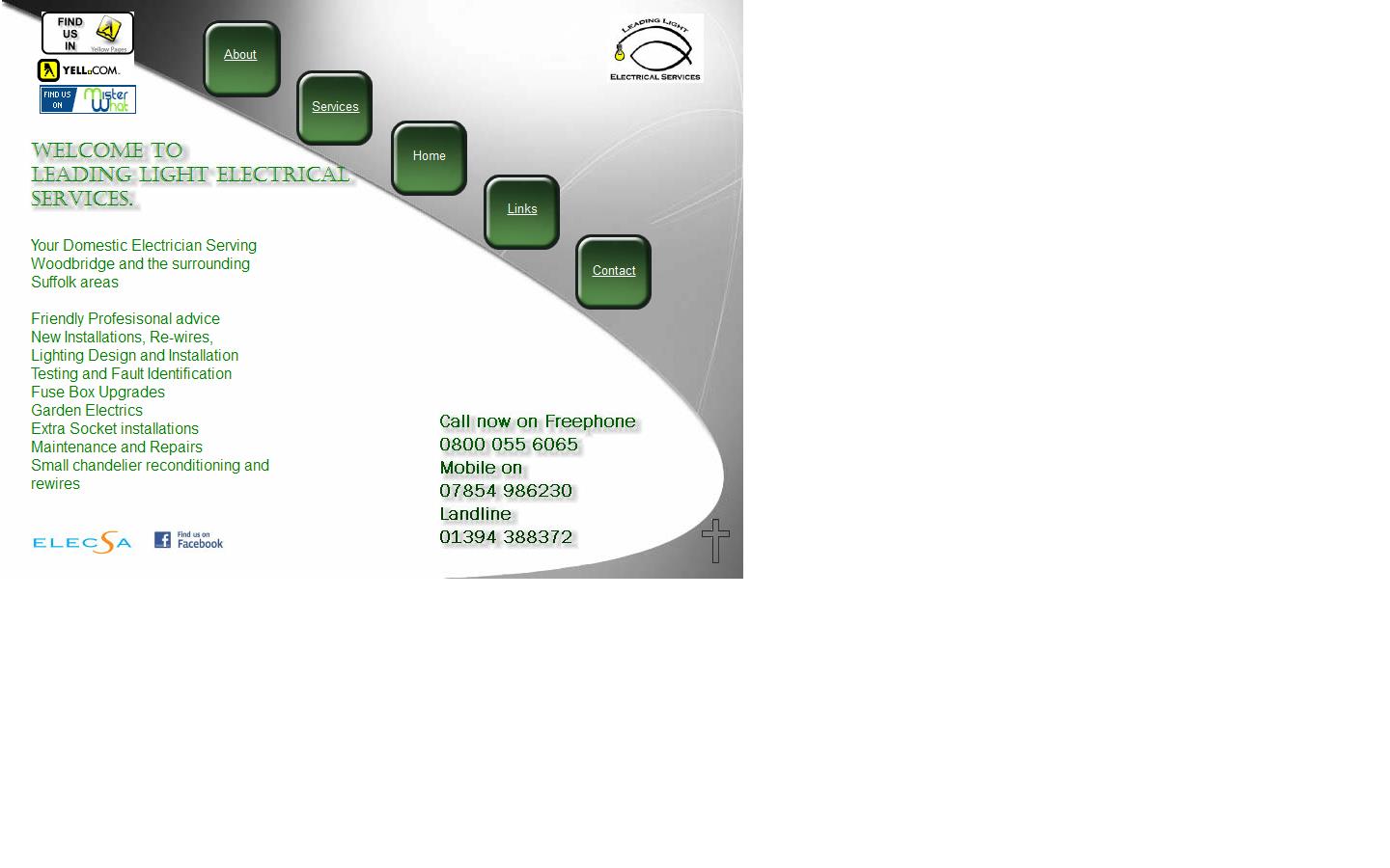 Leading Light Electrical Services Website
