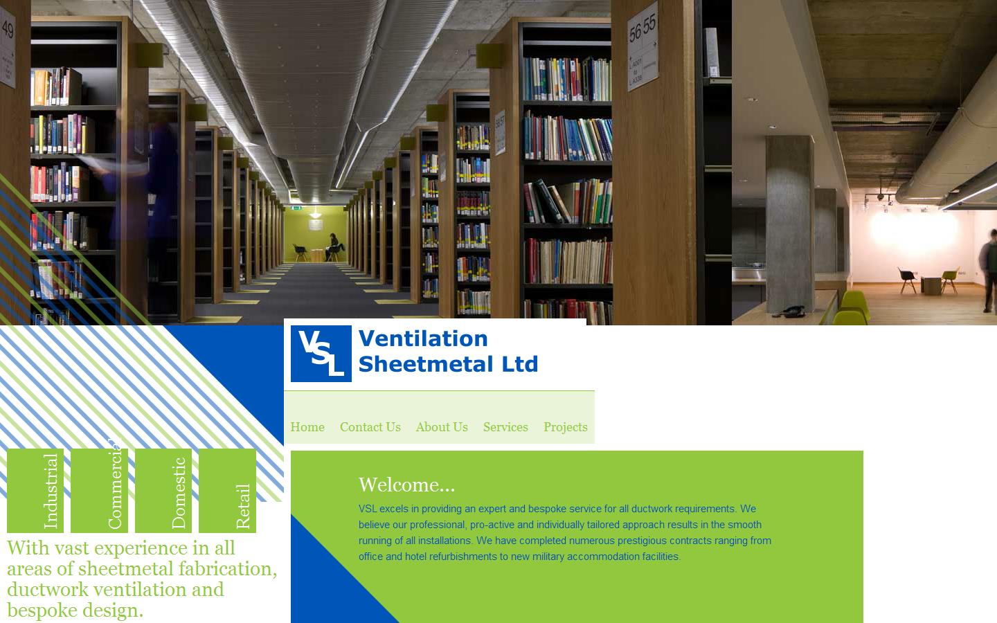 Ventilation Sheetmetal Ltd Website