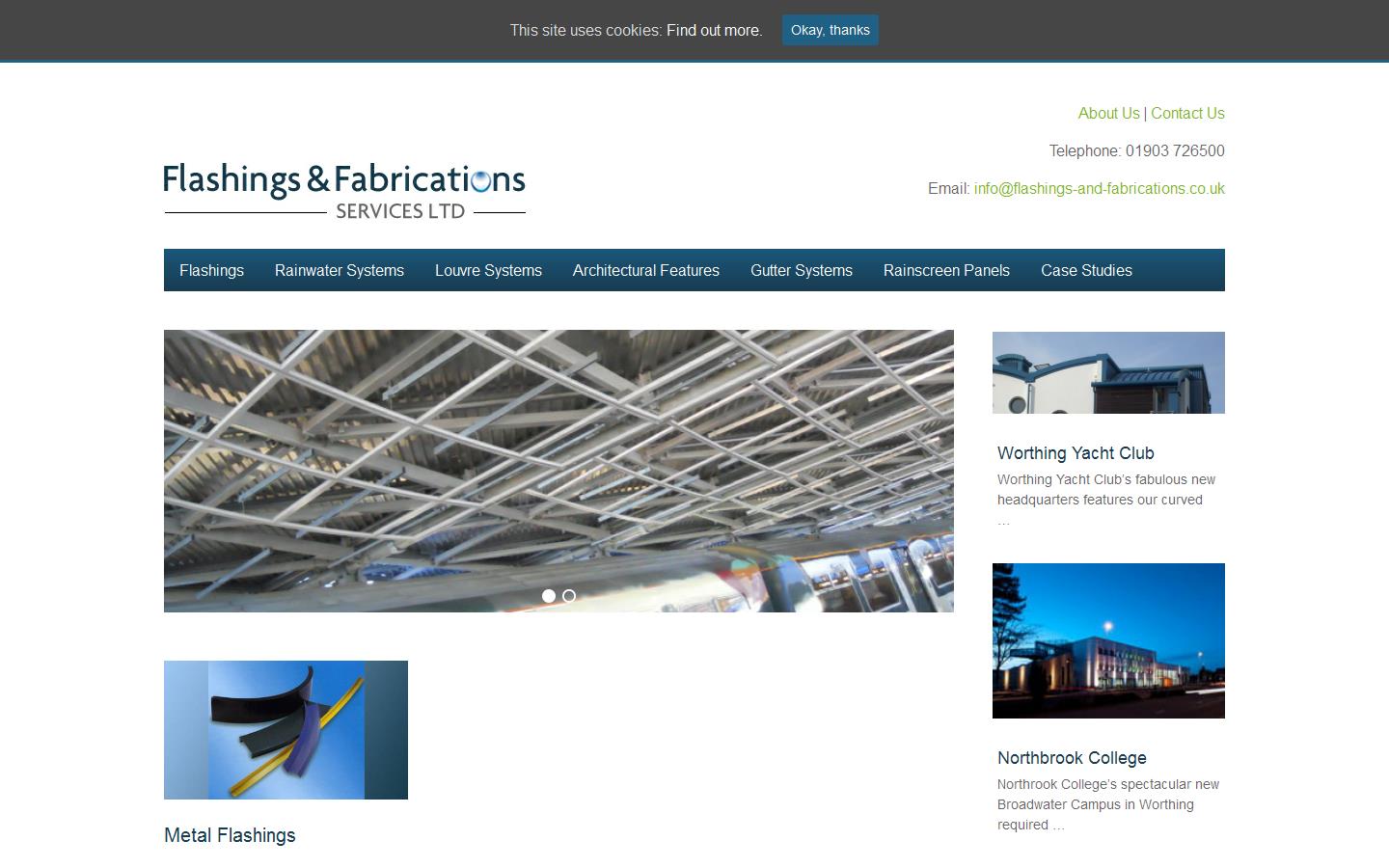 Flashings & Fabrications Services Ltd Website