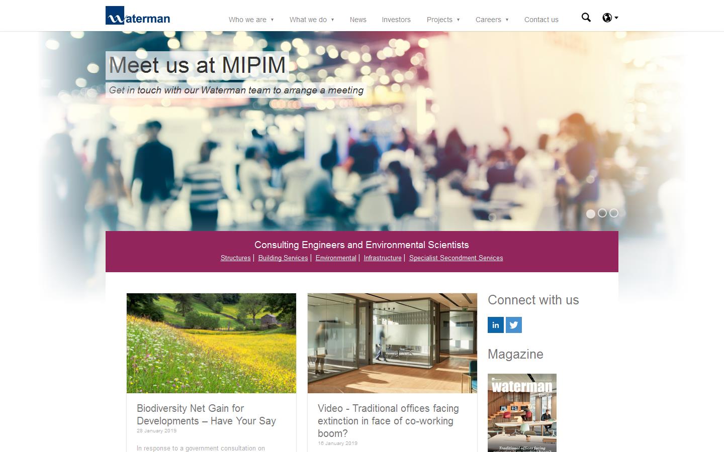 Waterman Infrastructure & Environment Ltd Website