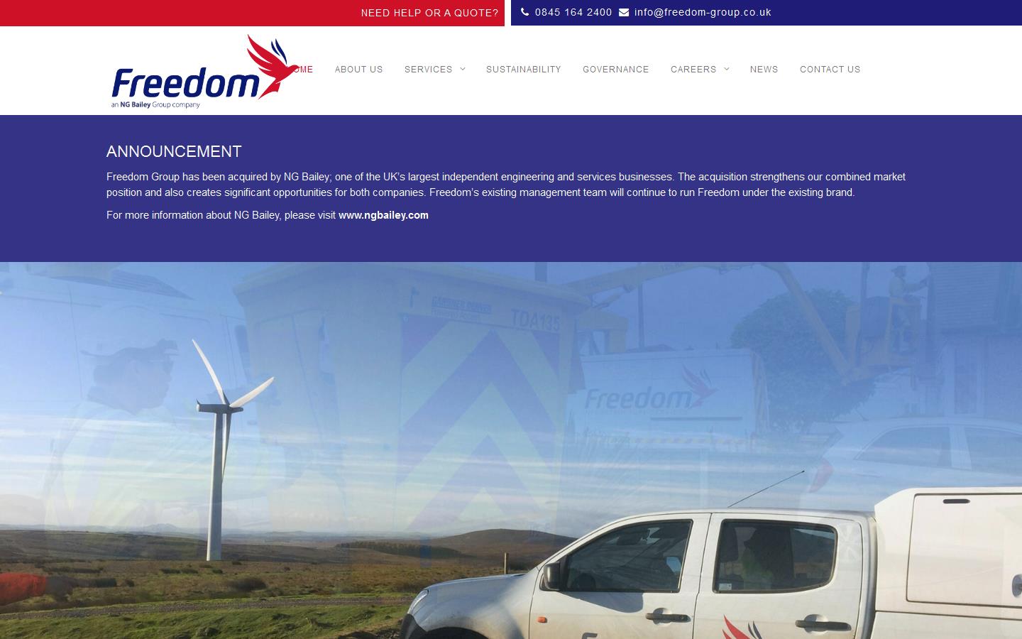 Freedom Group of Companies Website