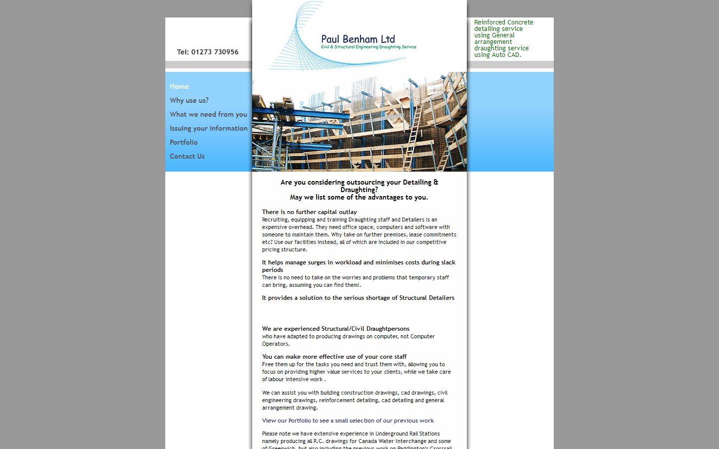 Paul Benham Ltd Website