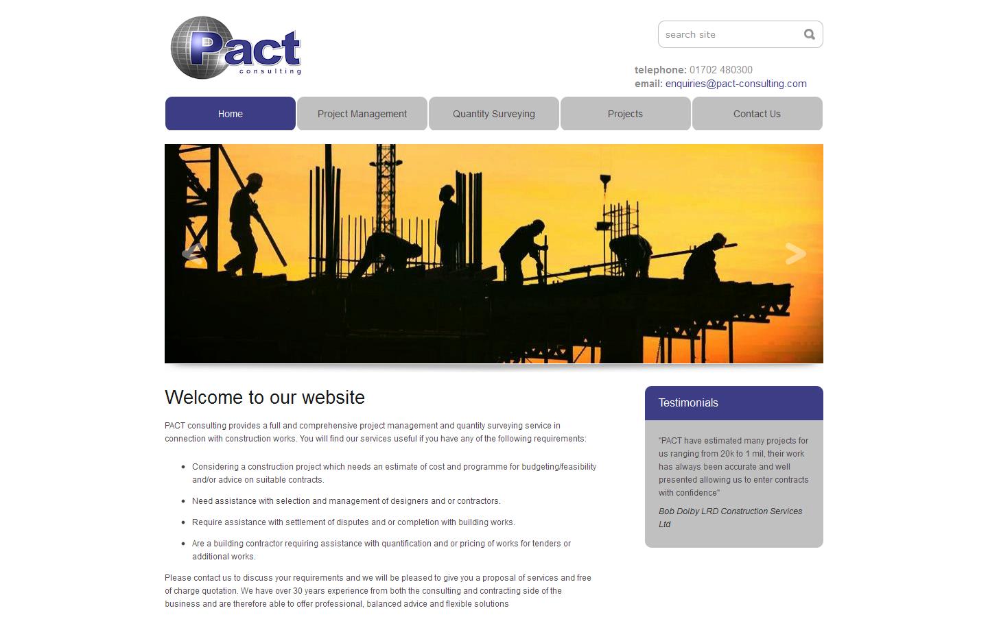 Pact Consulting Website