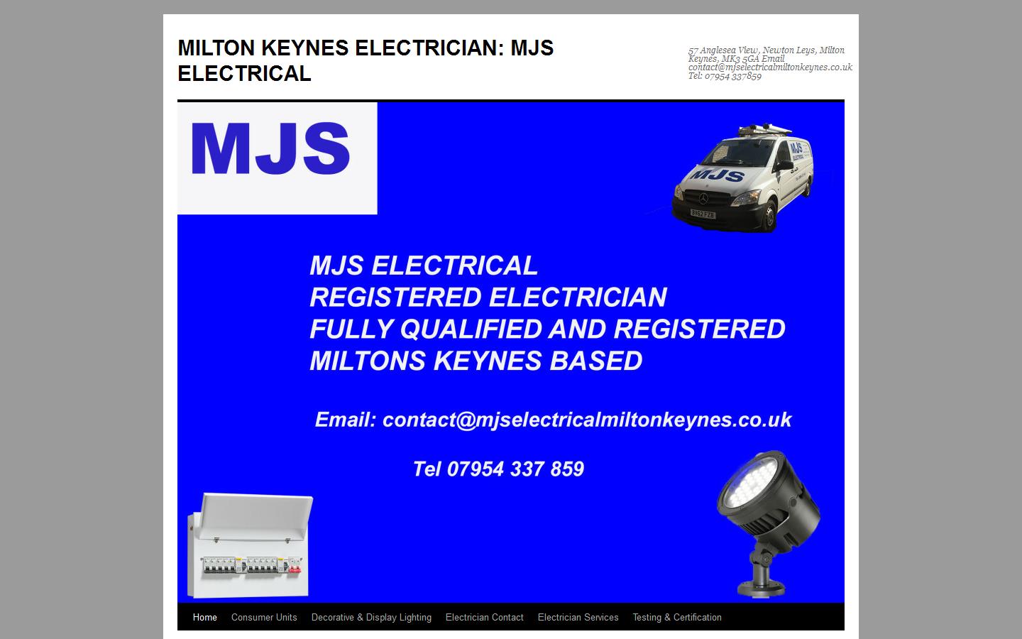 M J S Electrical Website