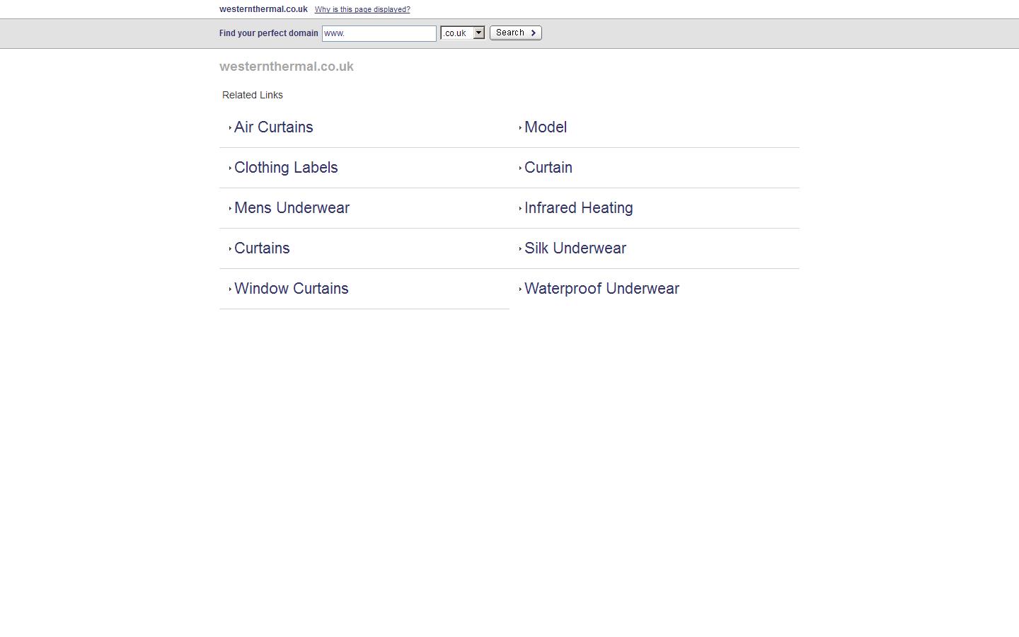Western Thermal Ltd Website