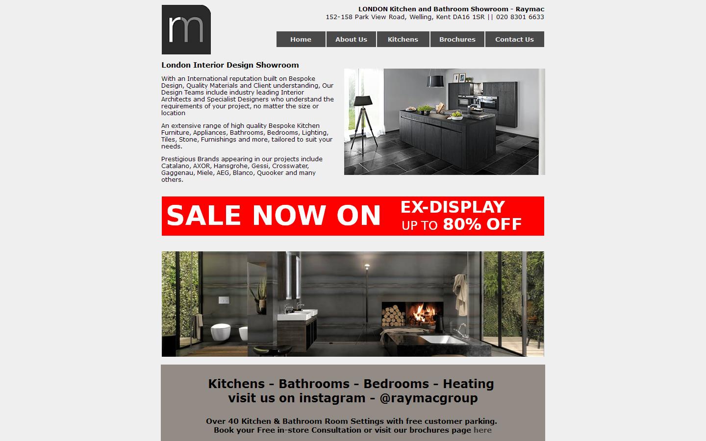Raymac Bathrooms Website