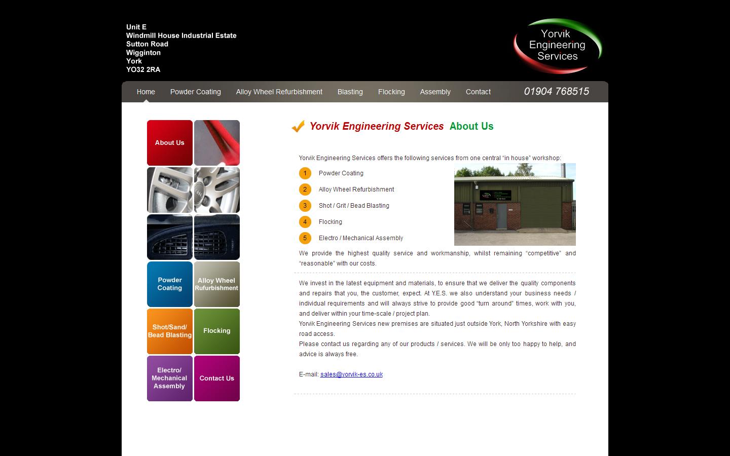 Yorvik Engineering Services Website