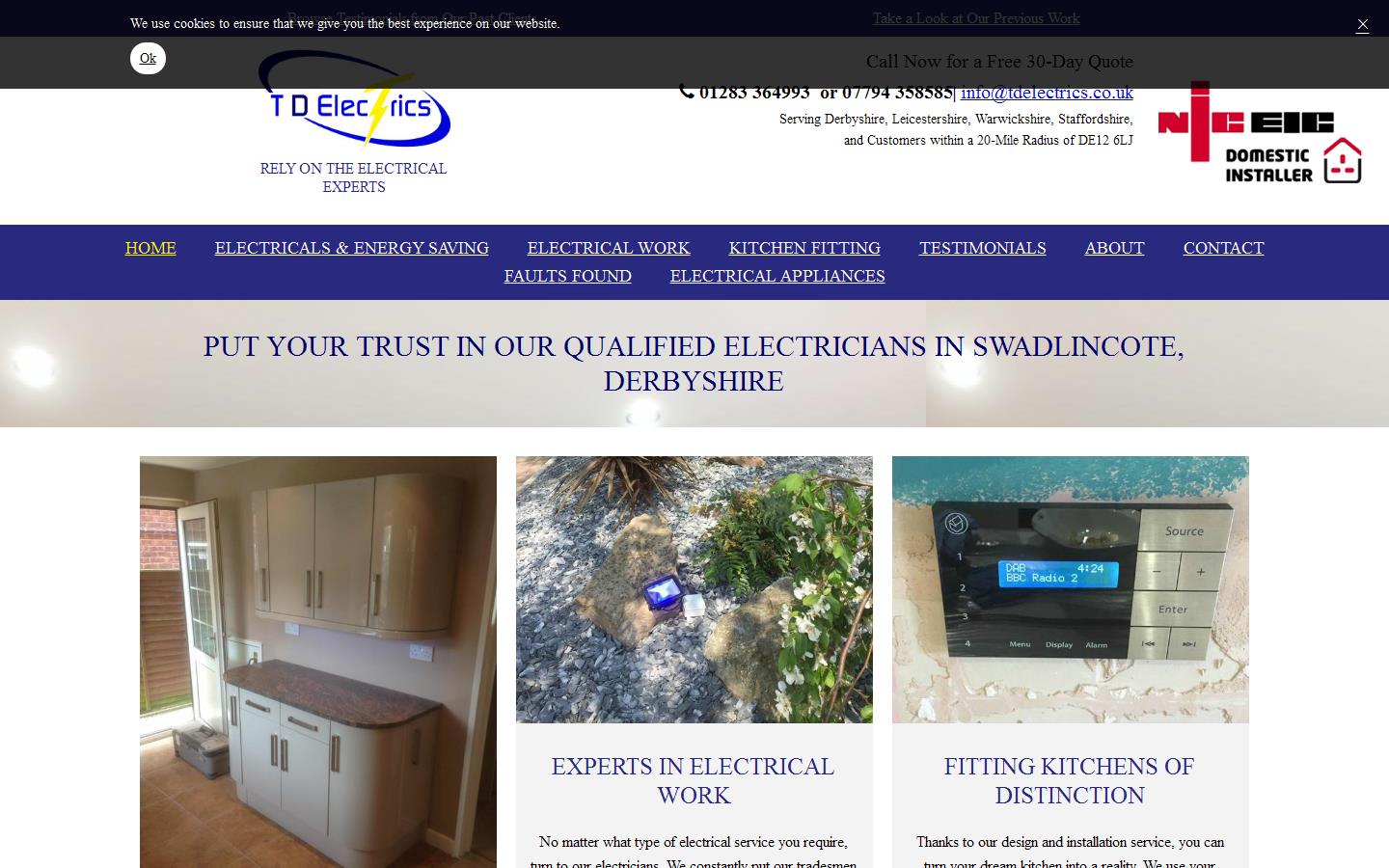 T D Electrics Website