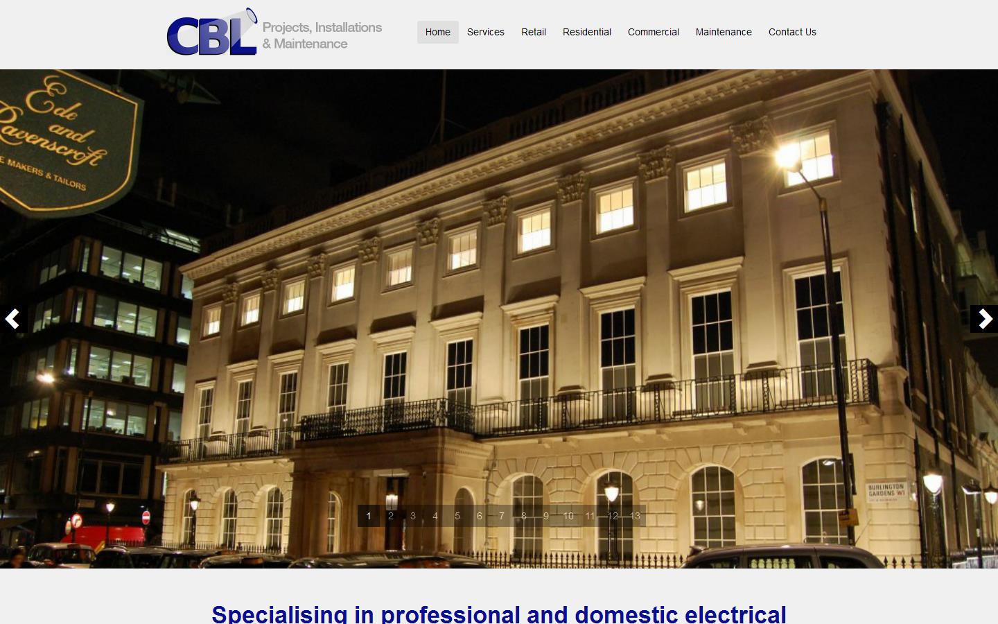 C B L Projects & Installations Ltd Website