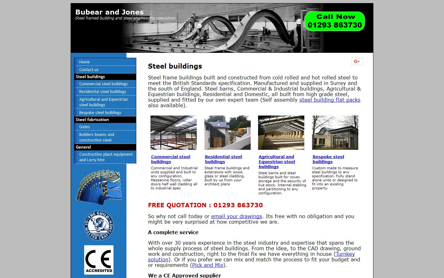 Bubear & Jones Website