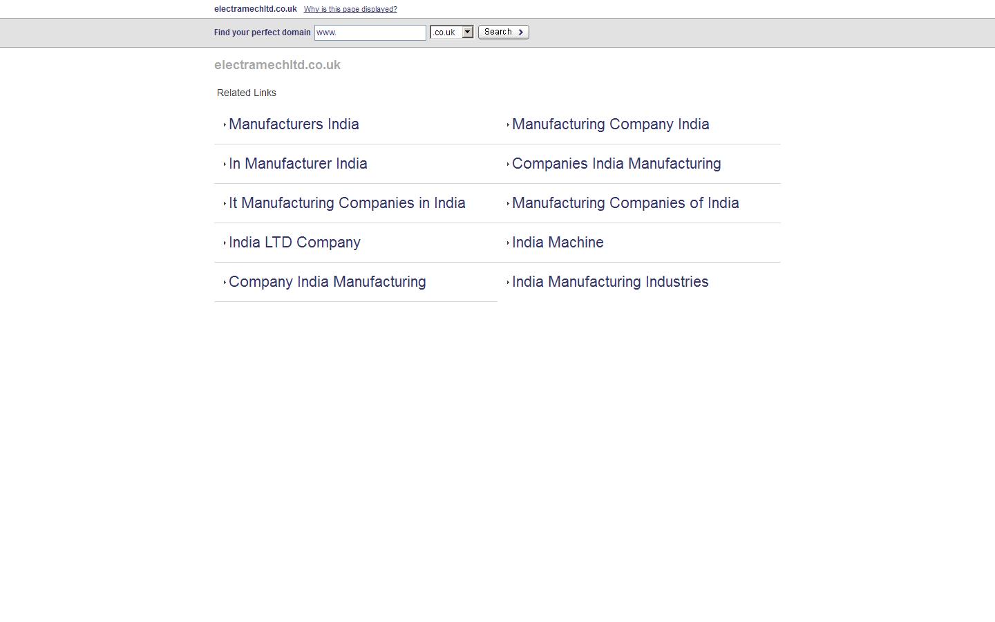 Electramech Ltd Website