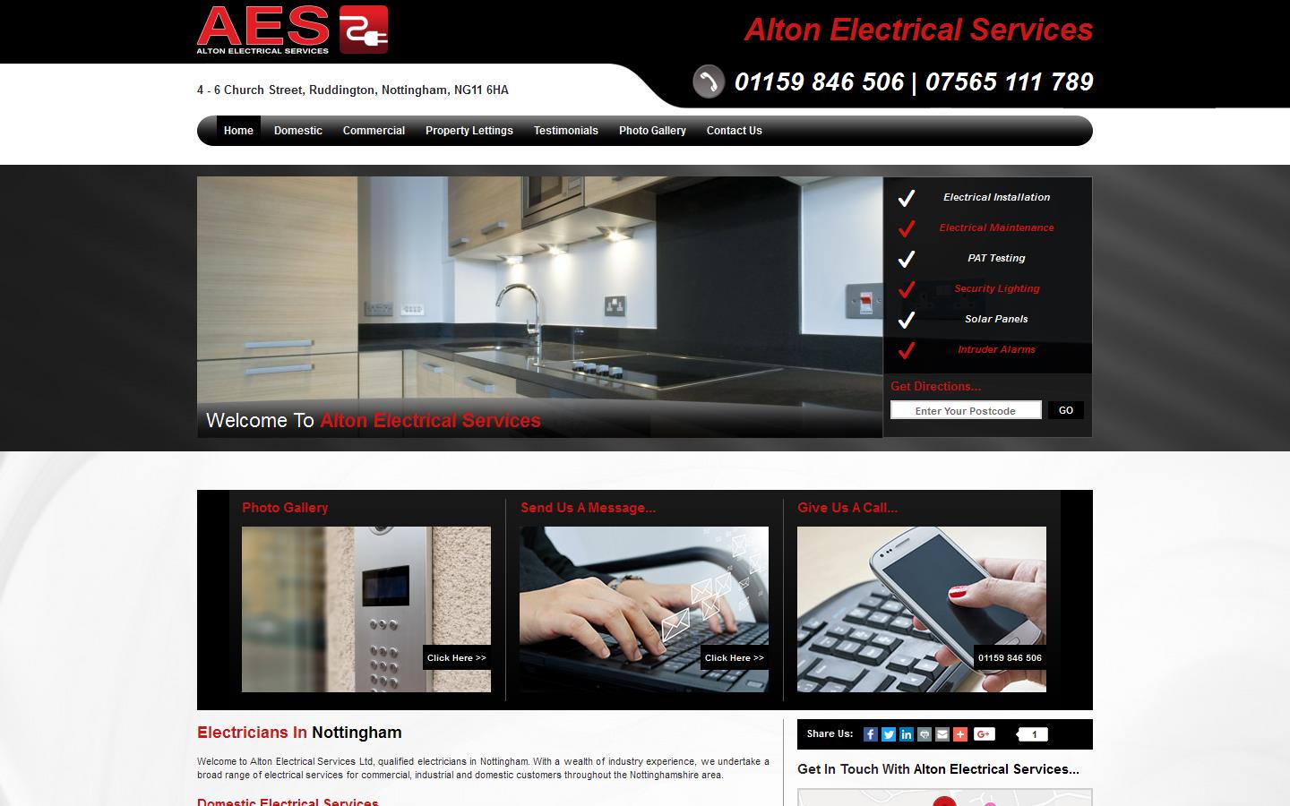 Alton Electrical Services Website