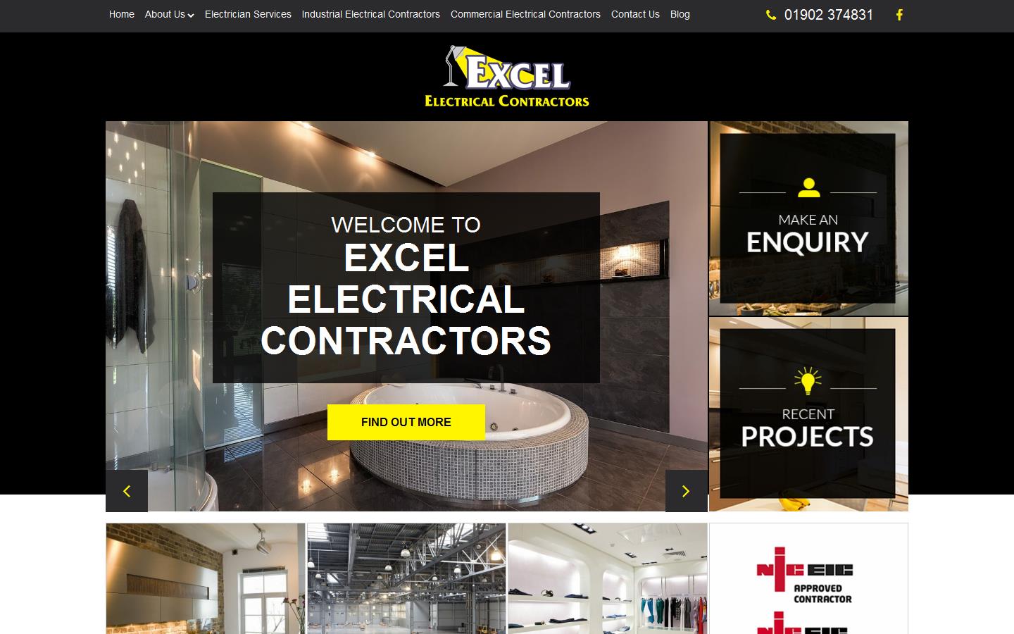 Excel Electrical Contractors Ltd Website